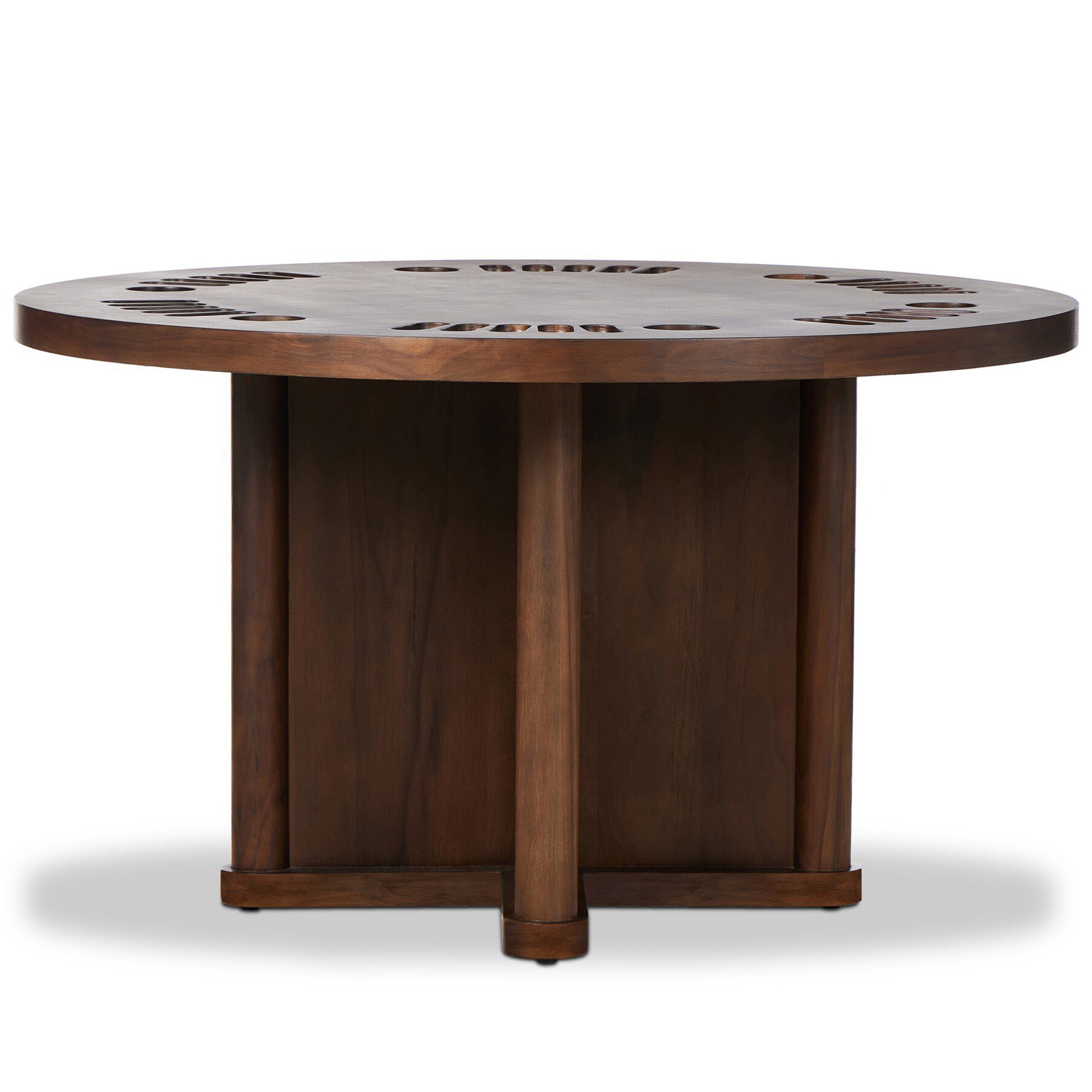 Mayfield Poker Table, Dark Walnut