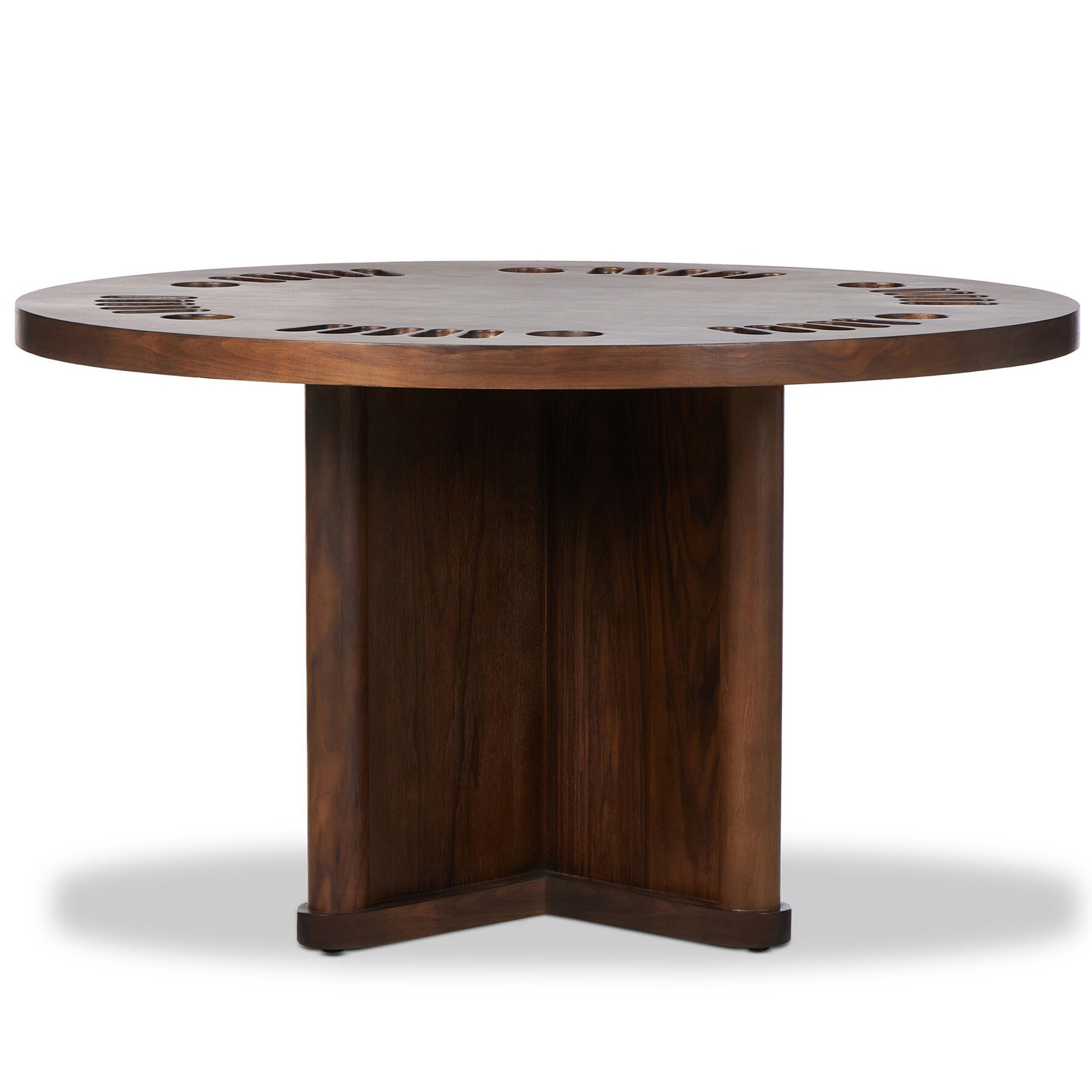 Mayfield Poker Table, Dark Walnut