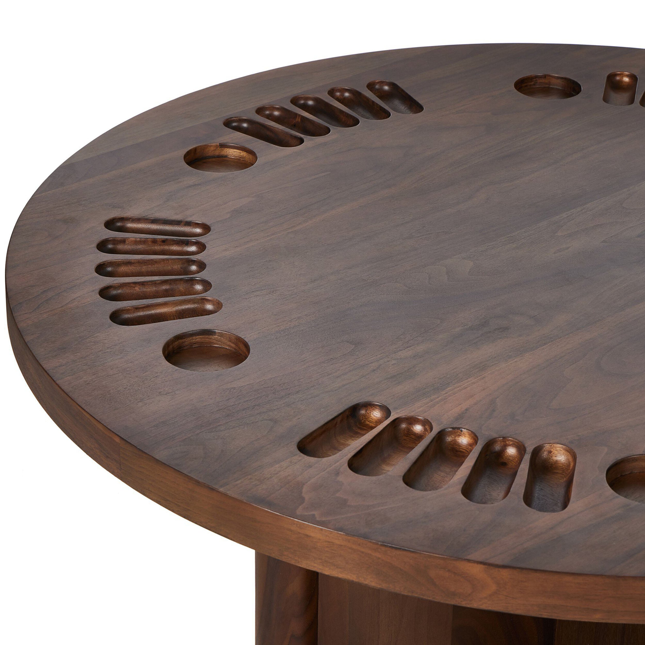 Mayfield Poker Table, Dark Walnut