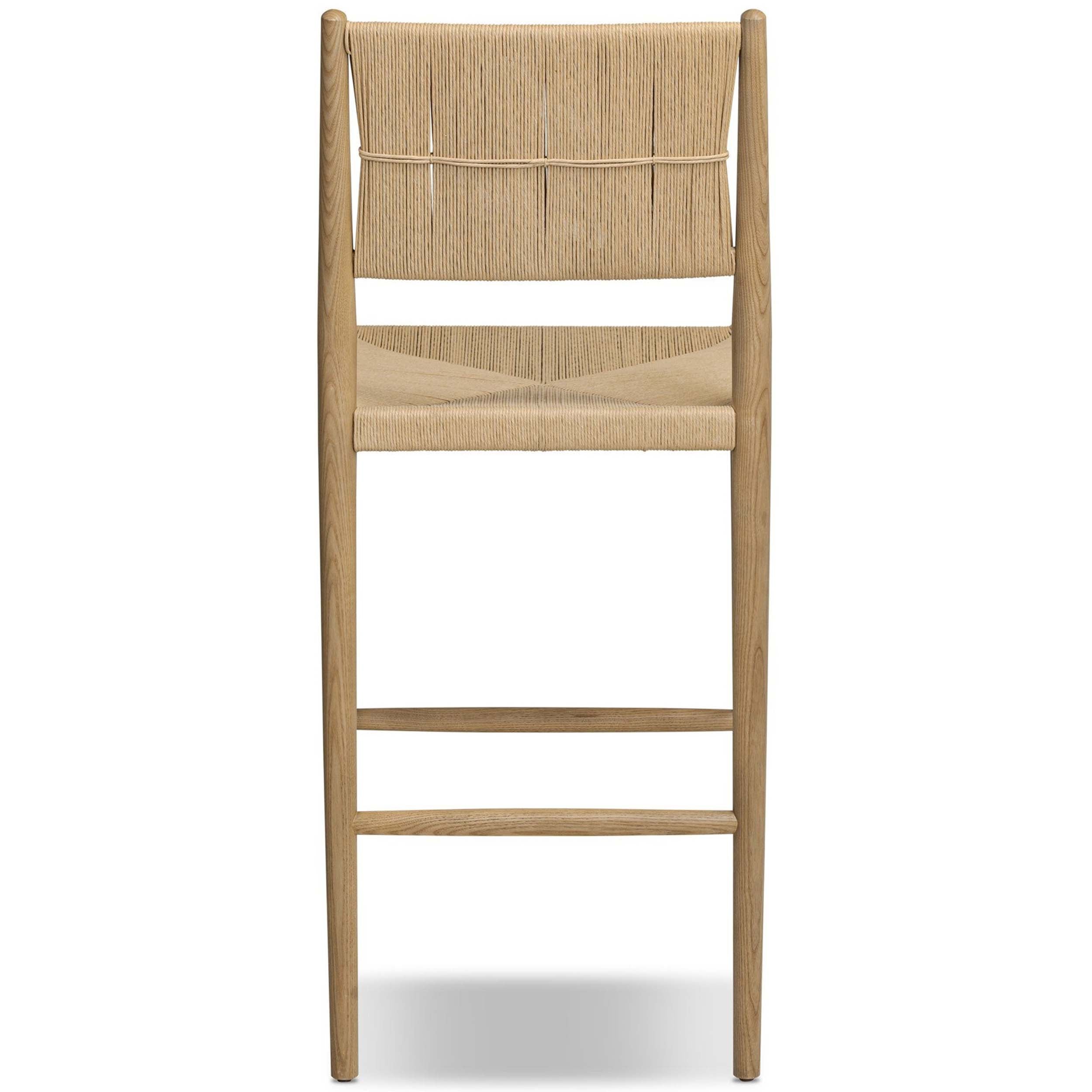 Dara Bar + Counter Stool, Natural Paper Cord