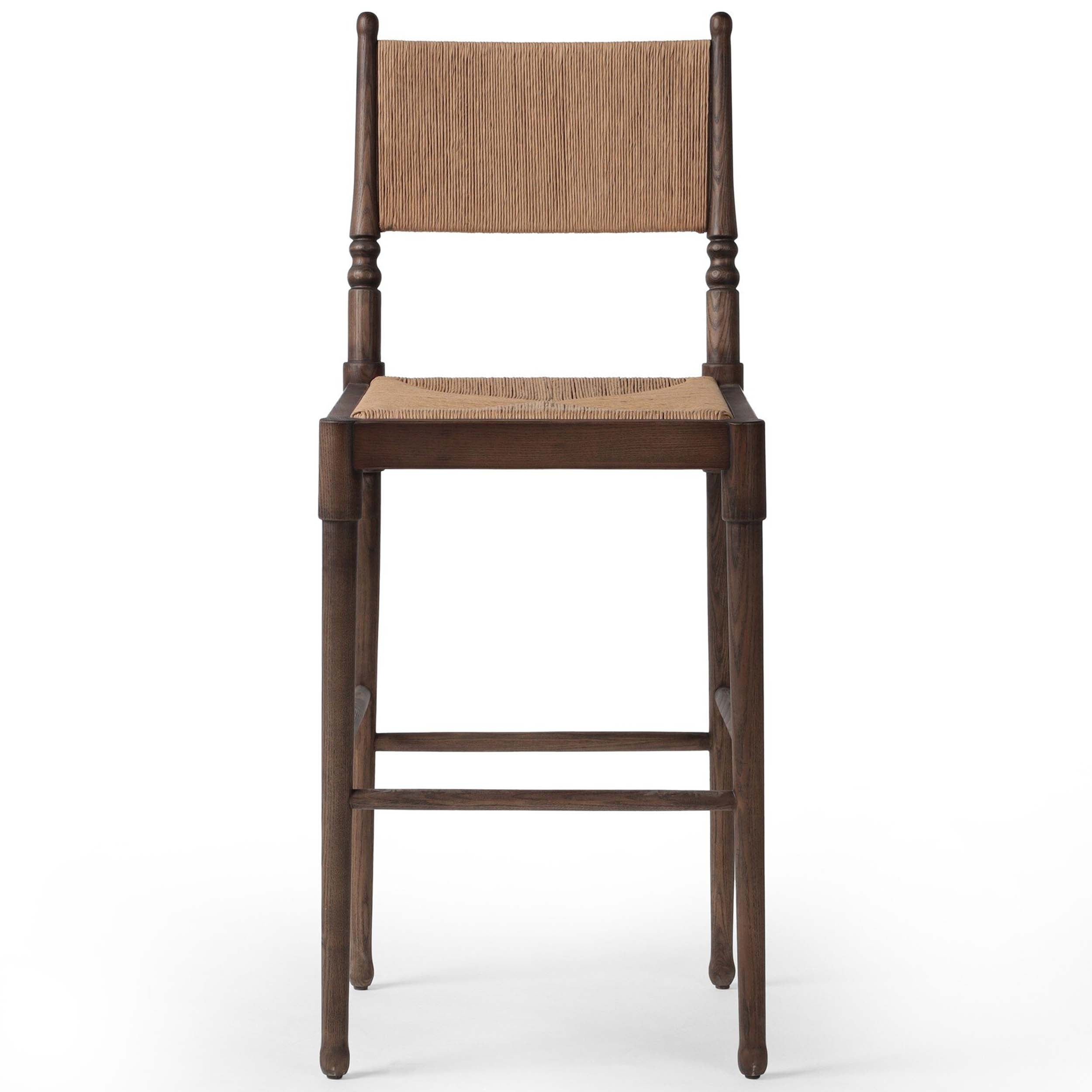Fayth Bar + Counter Stool, Antique Walnut