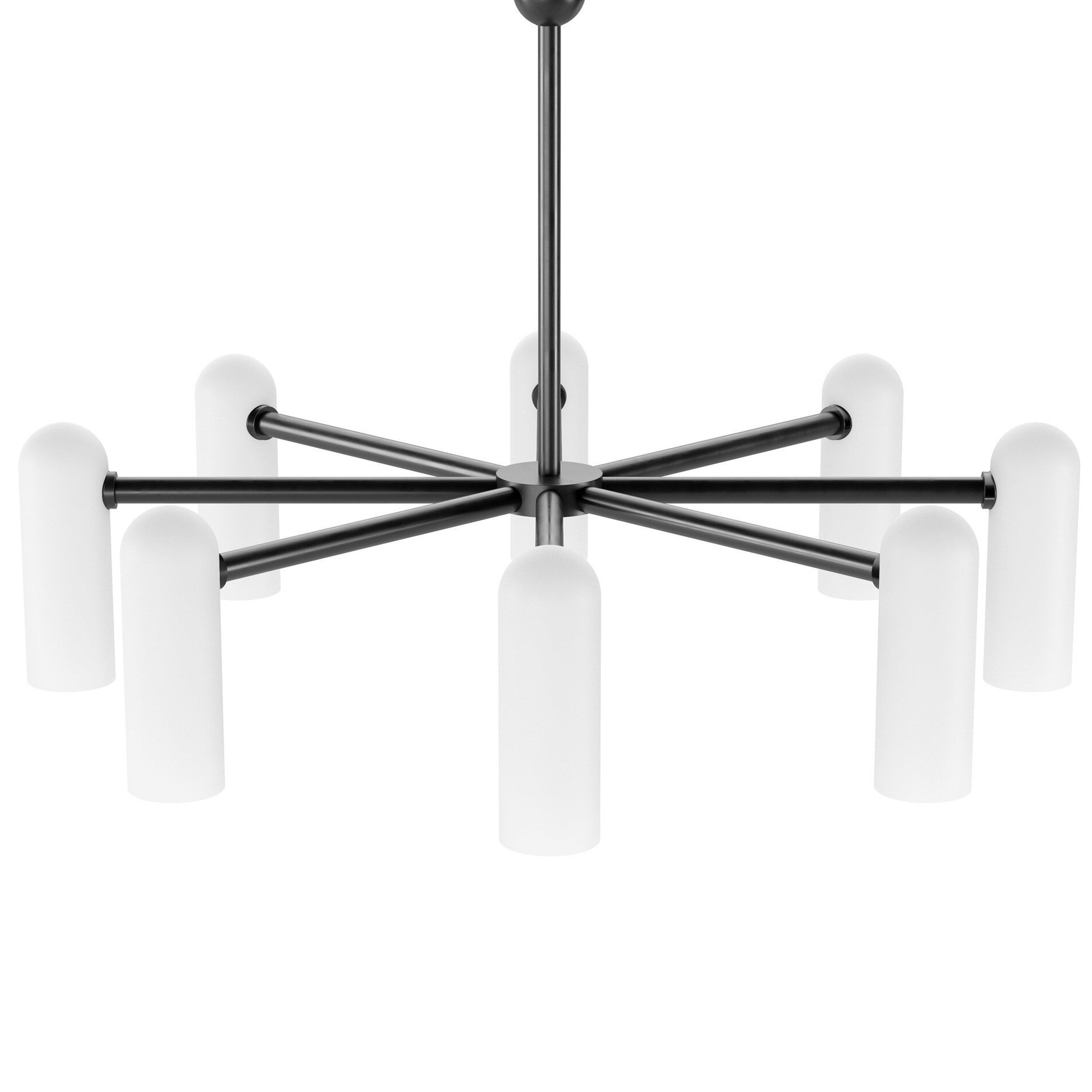 Odyssey Round Md Chandelier, Black Gunmetal