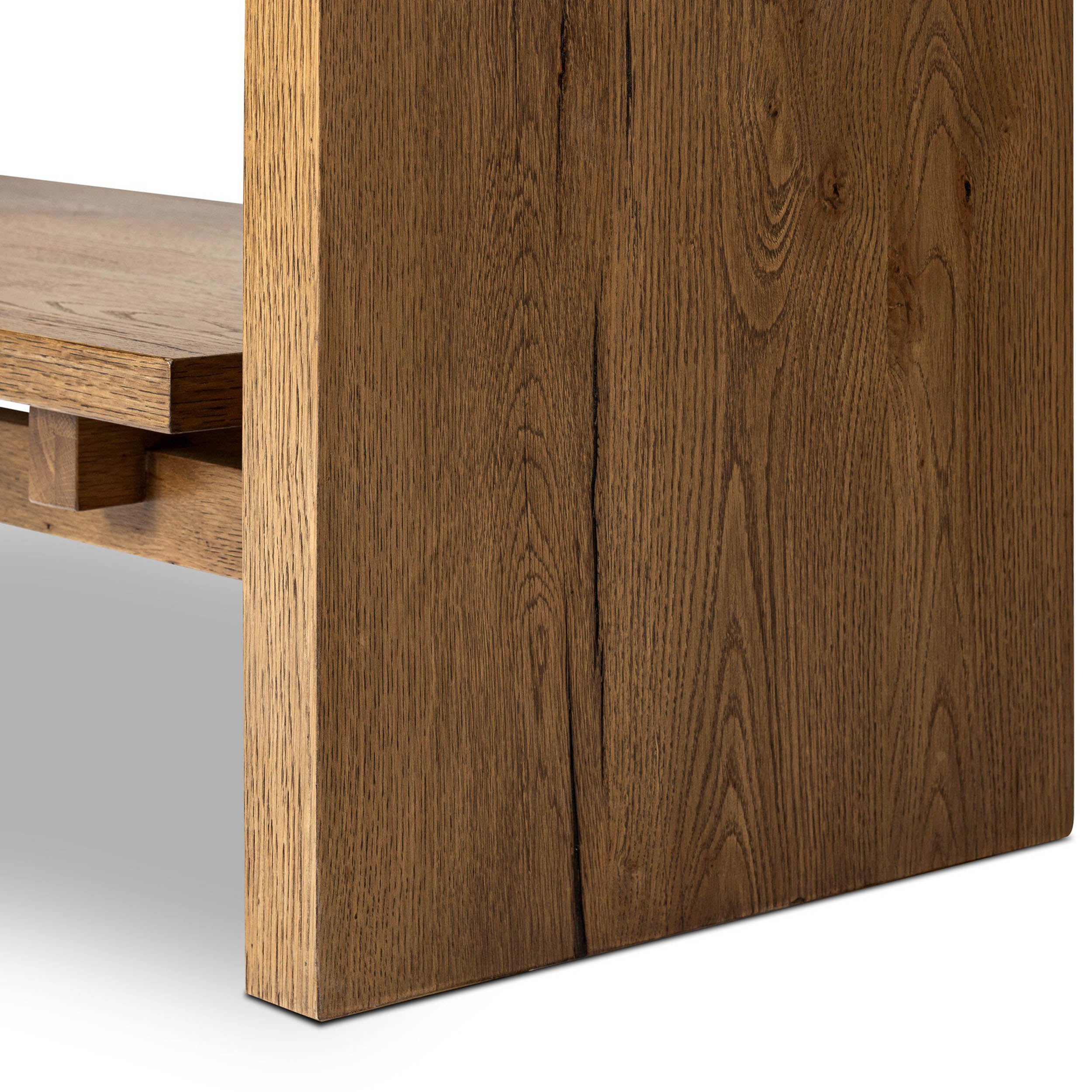 Theodore Bookcase, Rustic Amber Oak Veneer