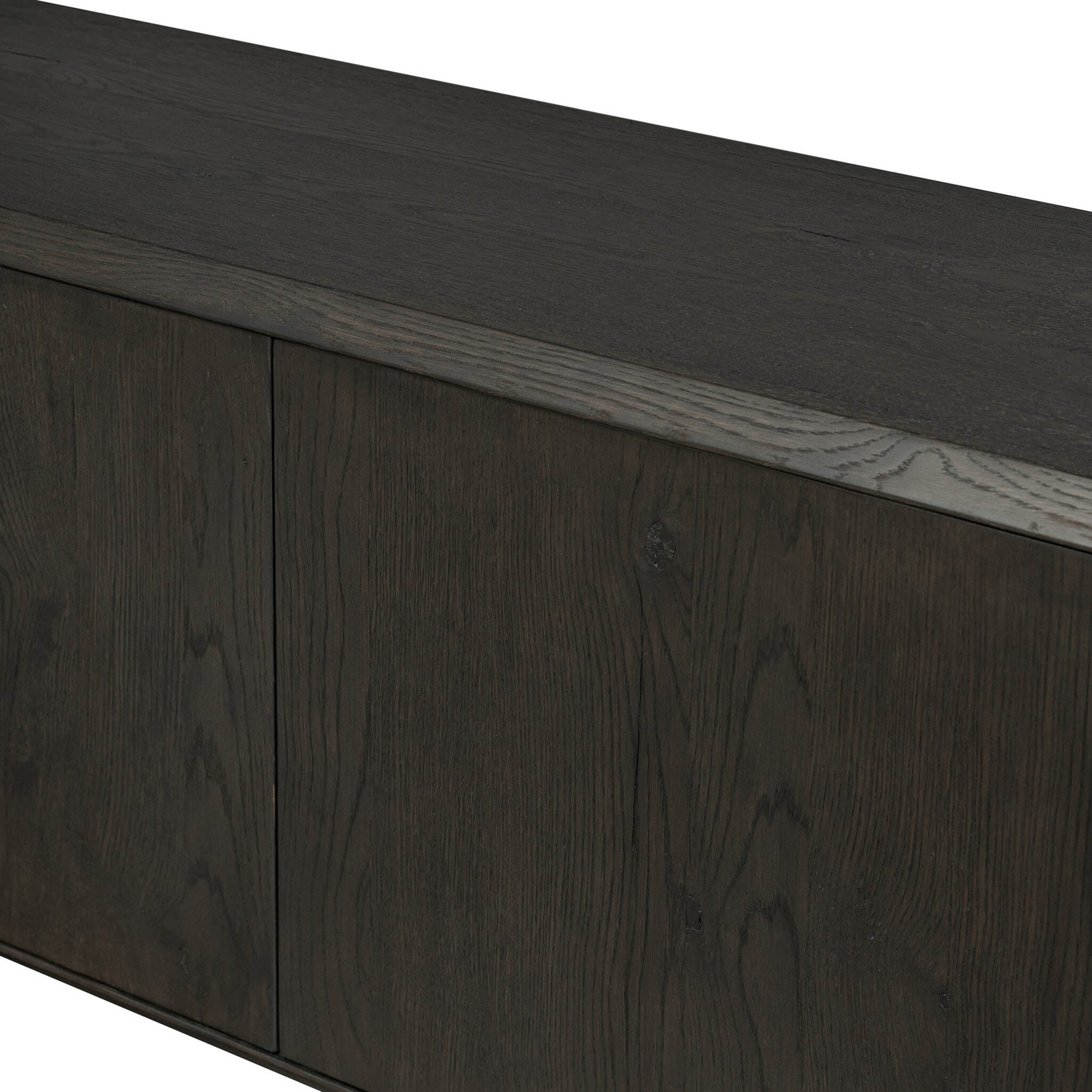 Orwin Wide Bookshelf, Smoked Black Oak