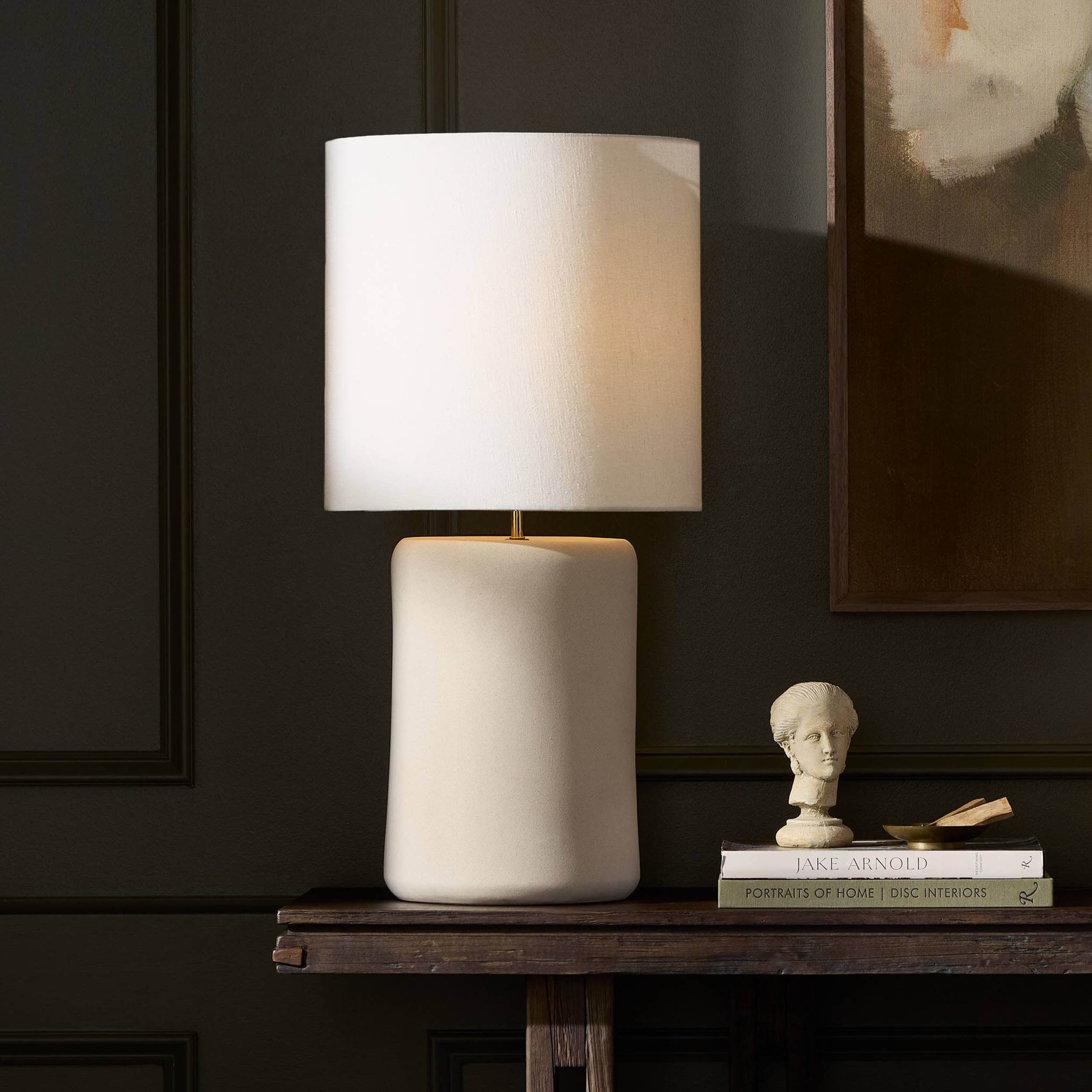 Sadia Table Lamp, Light Sand