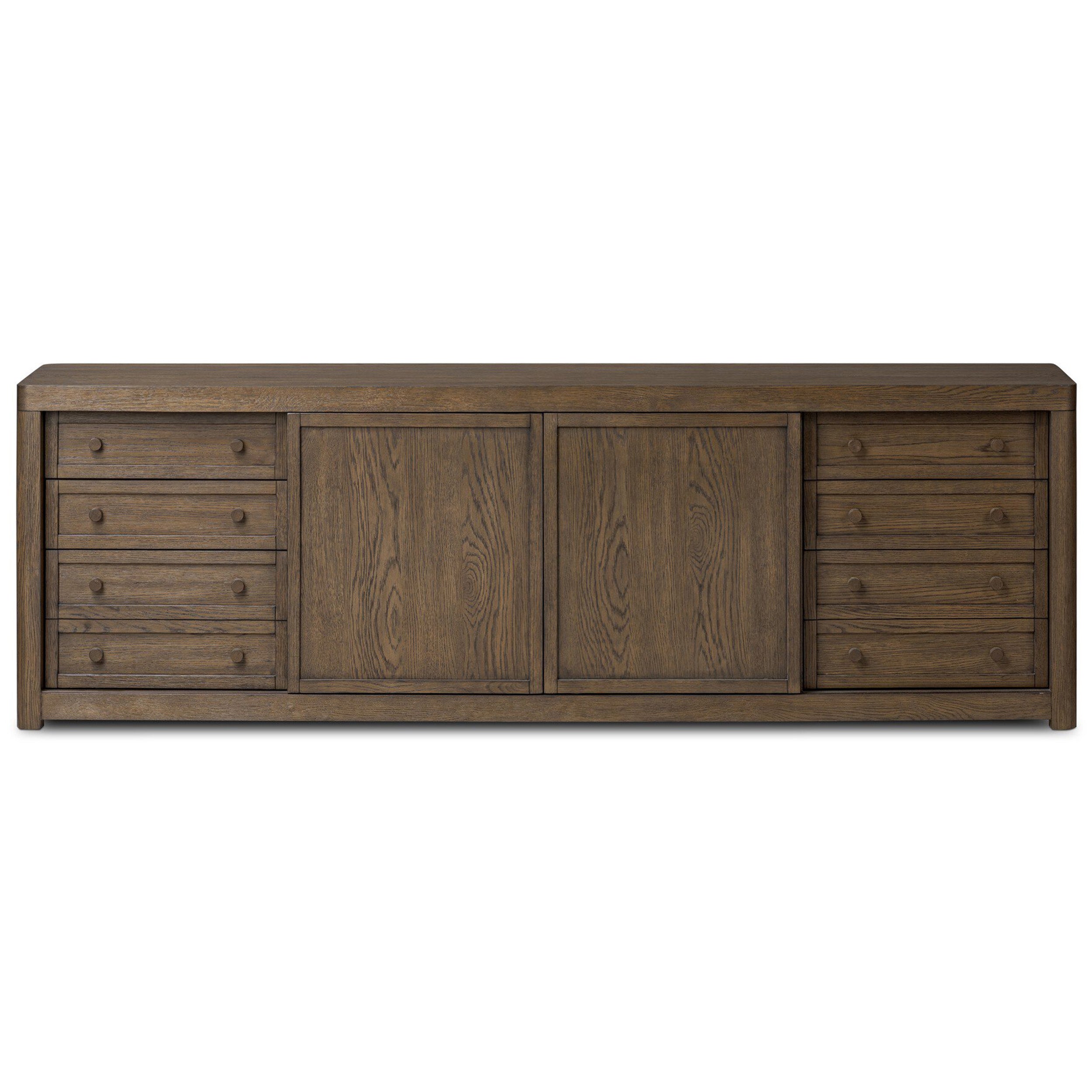 Miko Media Console, Fawn Oak Veneer