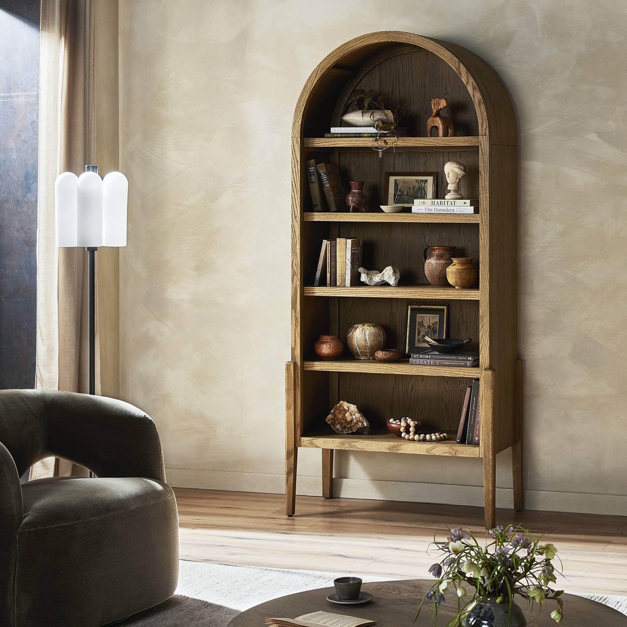 Tolle Bookcase, Drifted Oak Solid