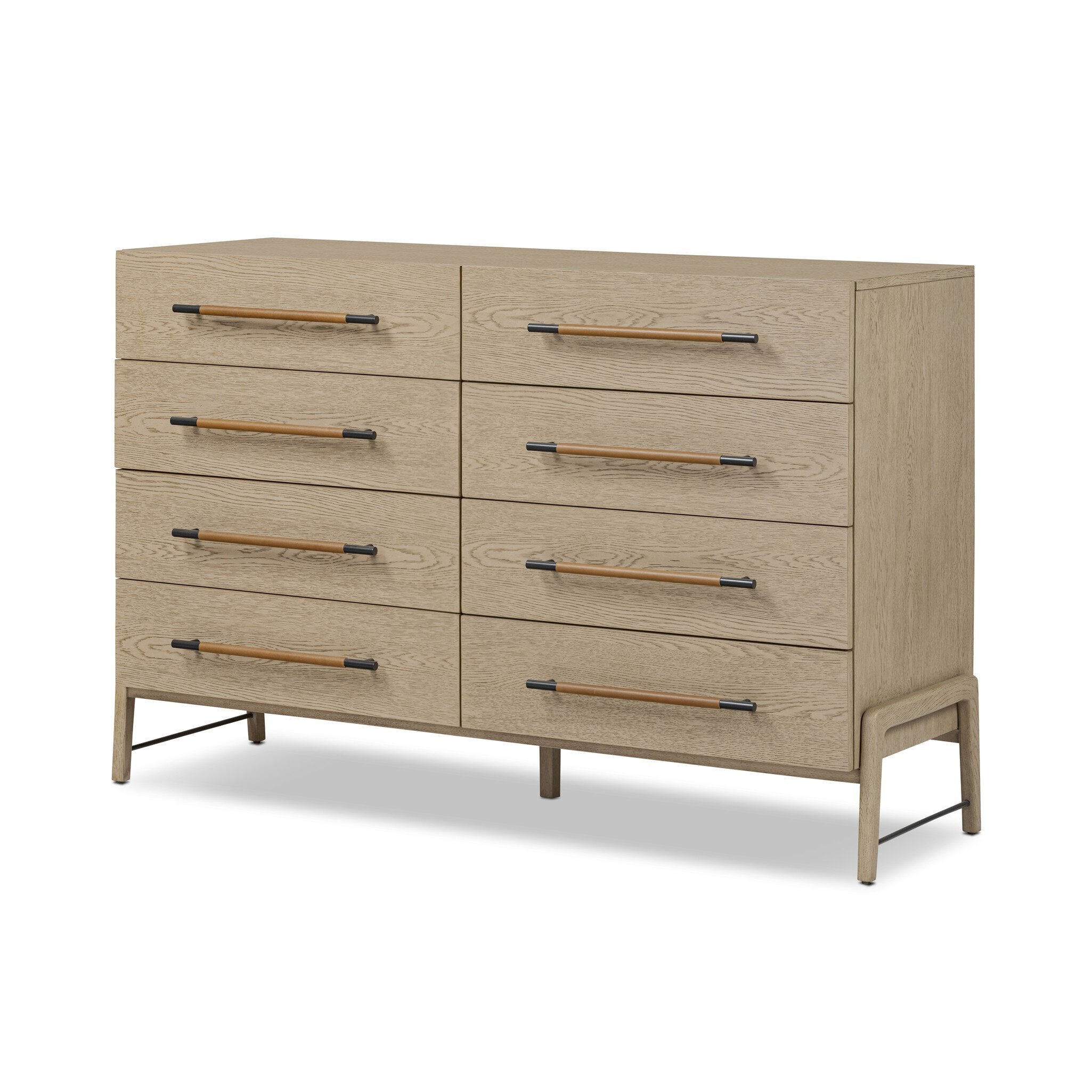 Rosedale 8 Drawer Dresser, Yucca Oak Veneer