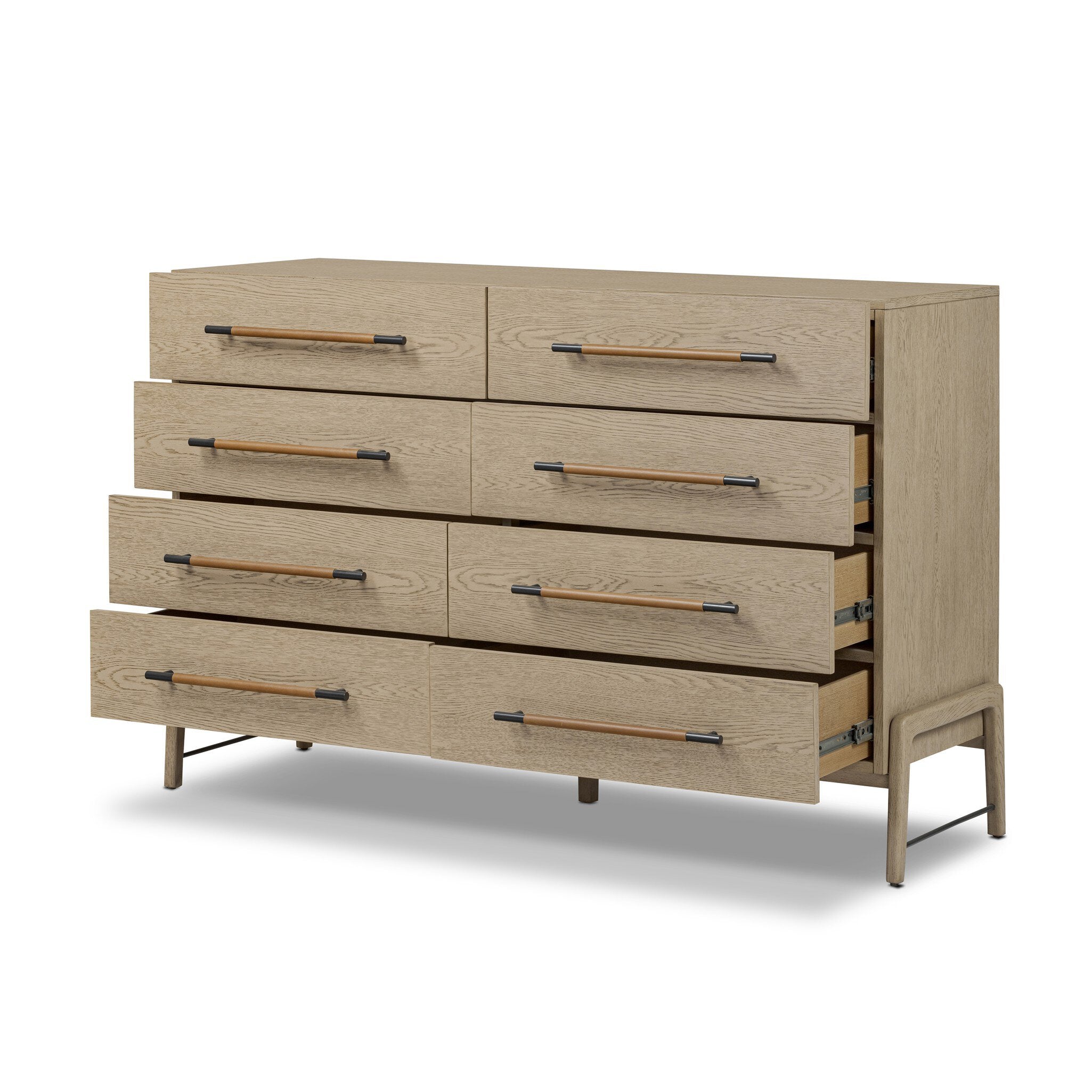 Rosedale 8 Drawer Dresser, Yucca Oak Veneer
