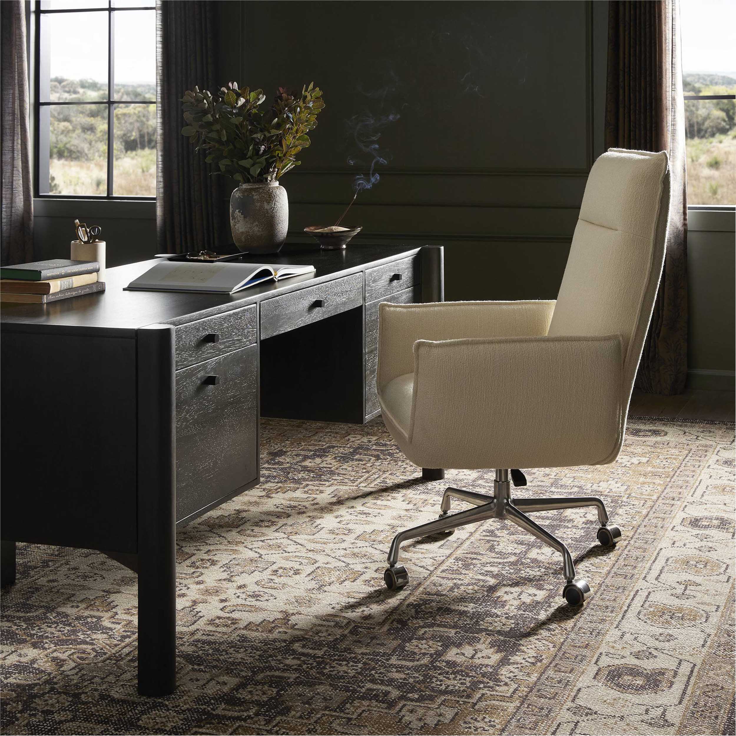 Lionel Desk Chair, Kerbey Ivory
