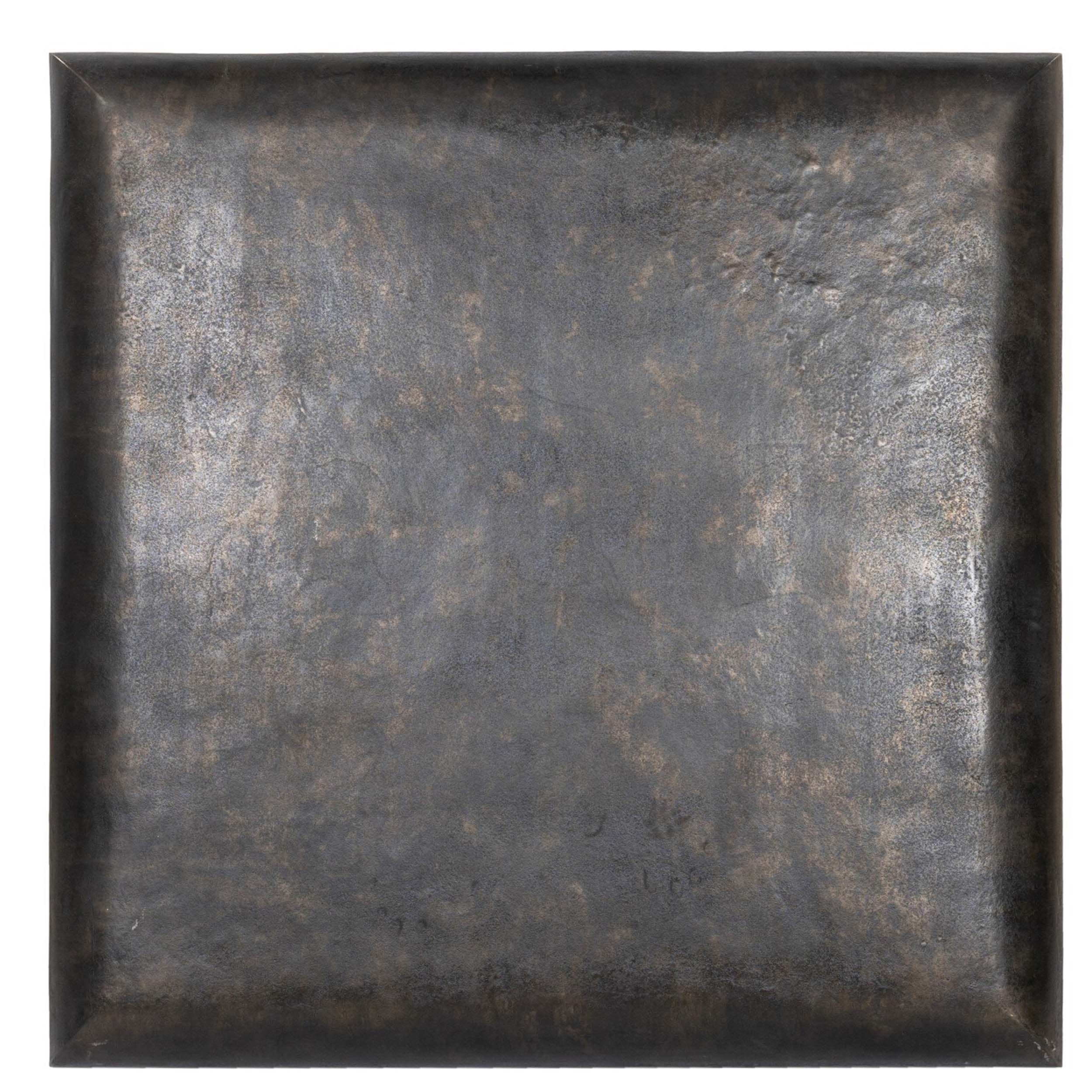 Ambra Outdoor Coffee Table, Distressed Bronze