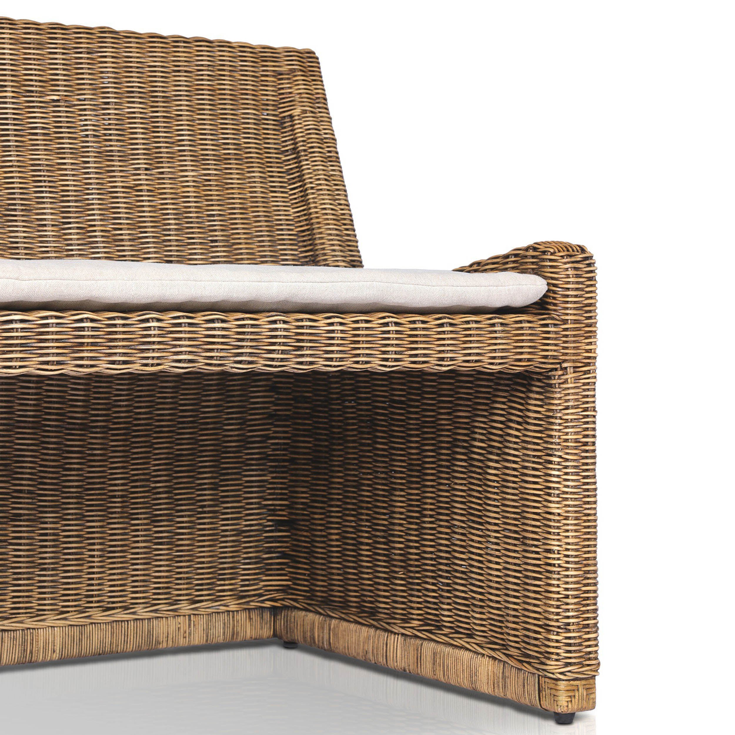 Build Your Own: Senna Woven Dining Banquette, Broadway Dune, Laf Dining Bench 49"
