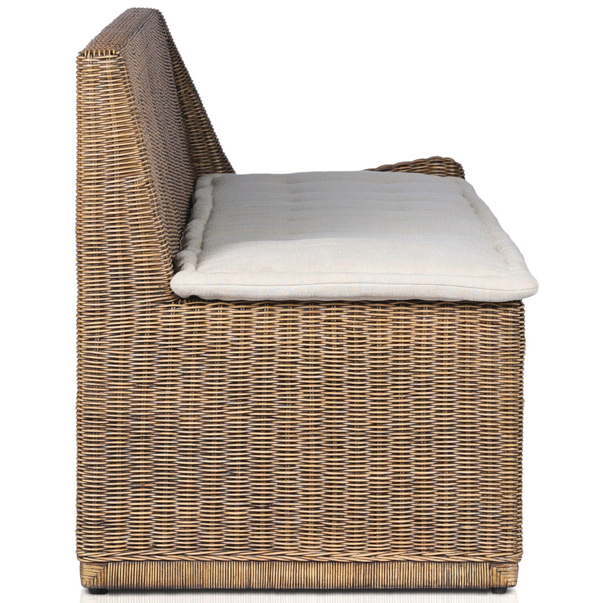 Build Your Own: Senna Woven Dining Banquette, Broadway Dune, Laf Dining Bench 72"
