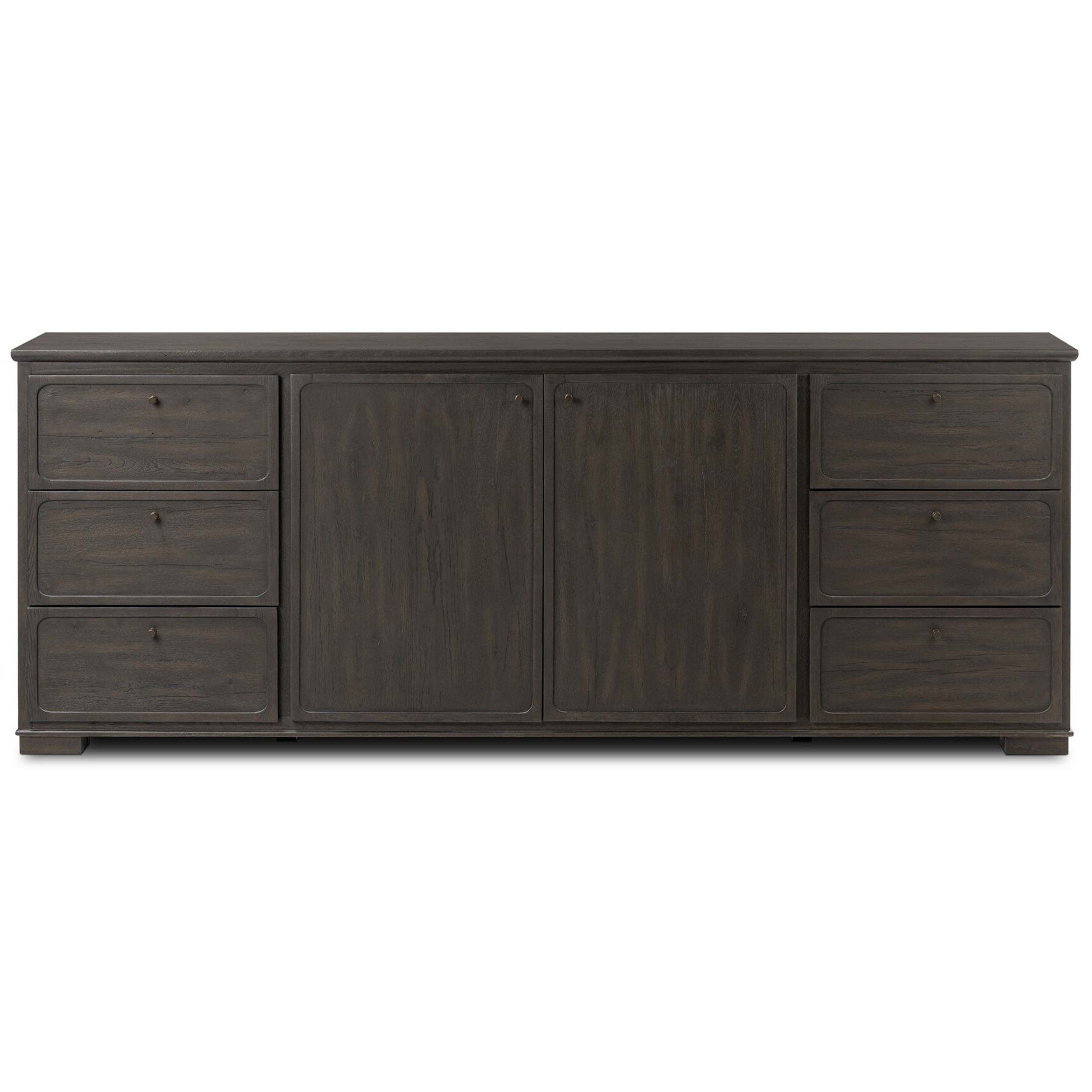 Leora Sideboard, Smoked Black Veneer