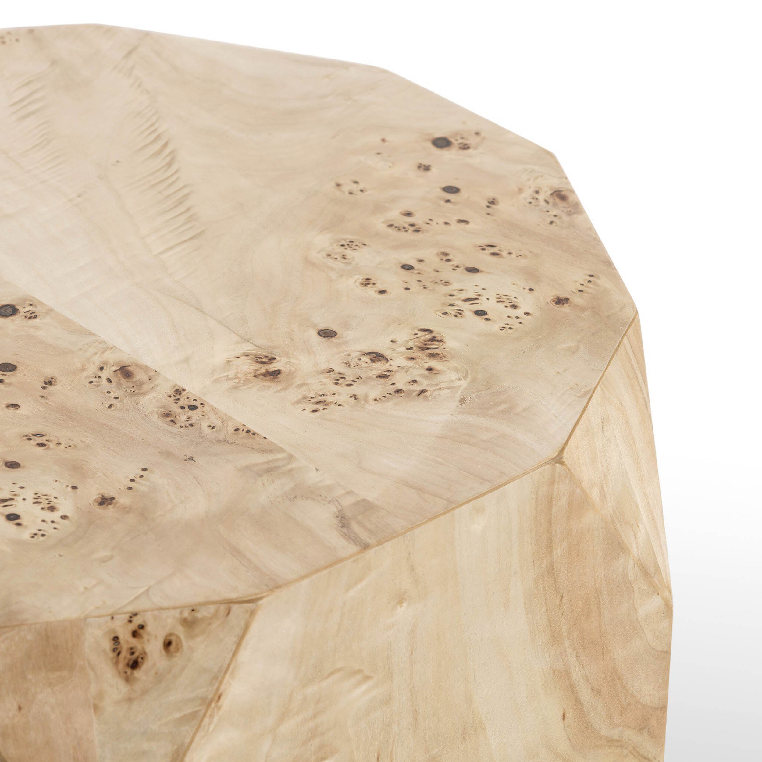 Elena End Table, Light Burl
