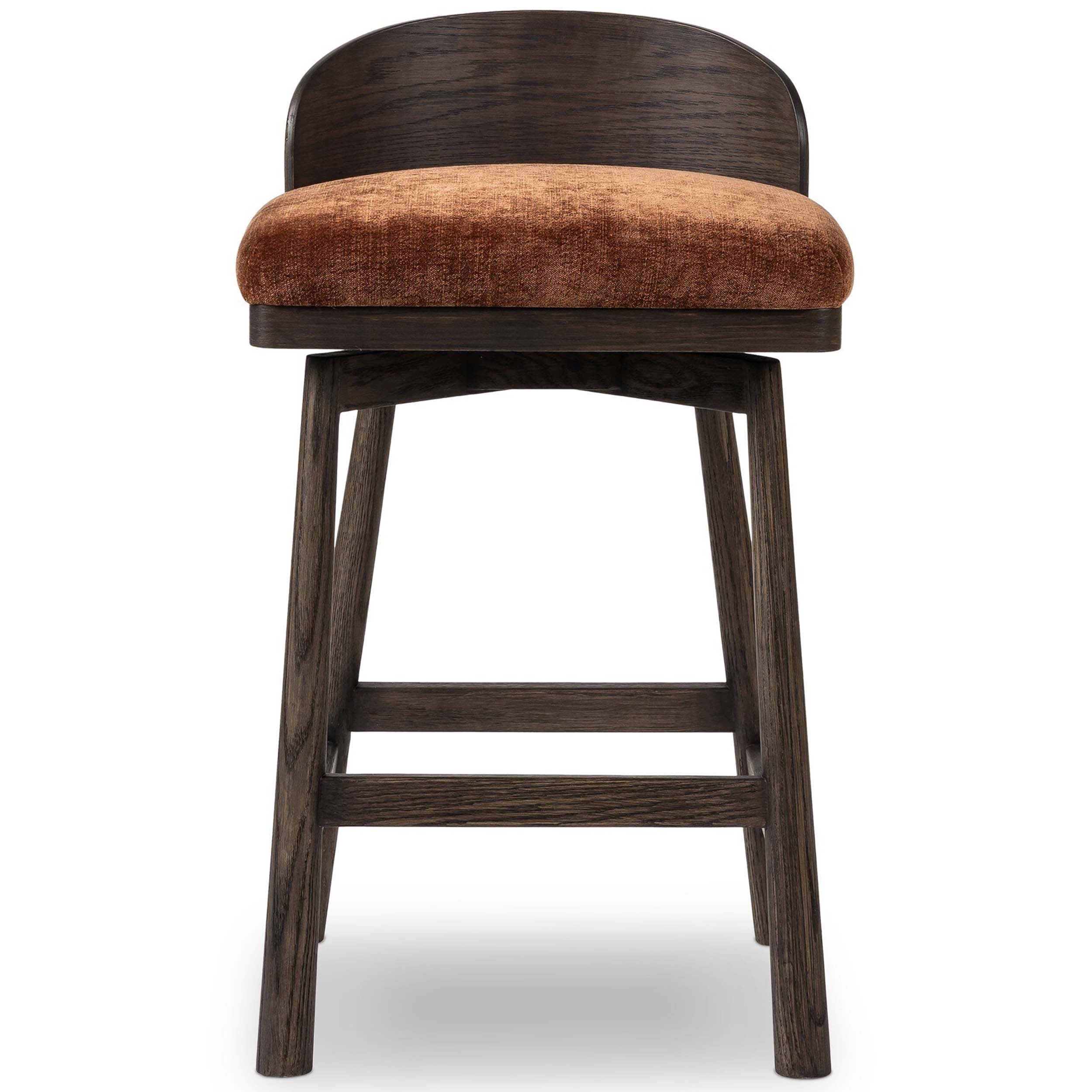 Cloris Swivel Bar + Counter Stool, Altair Sienna