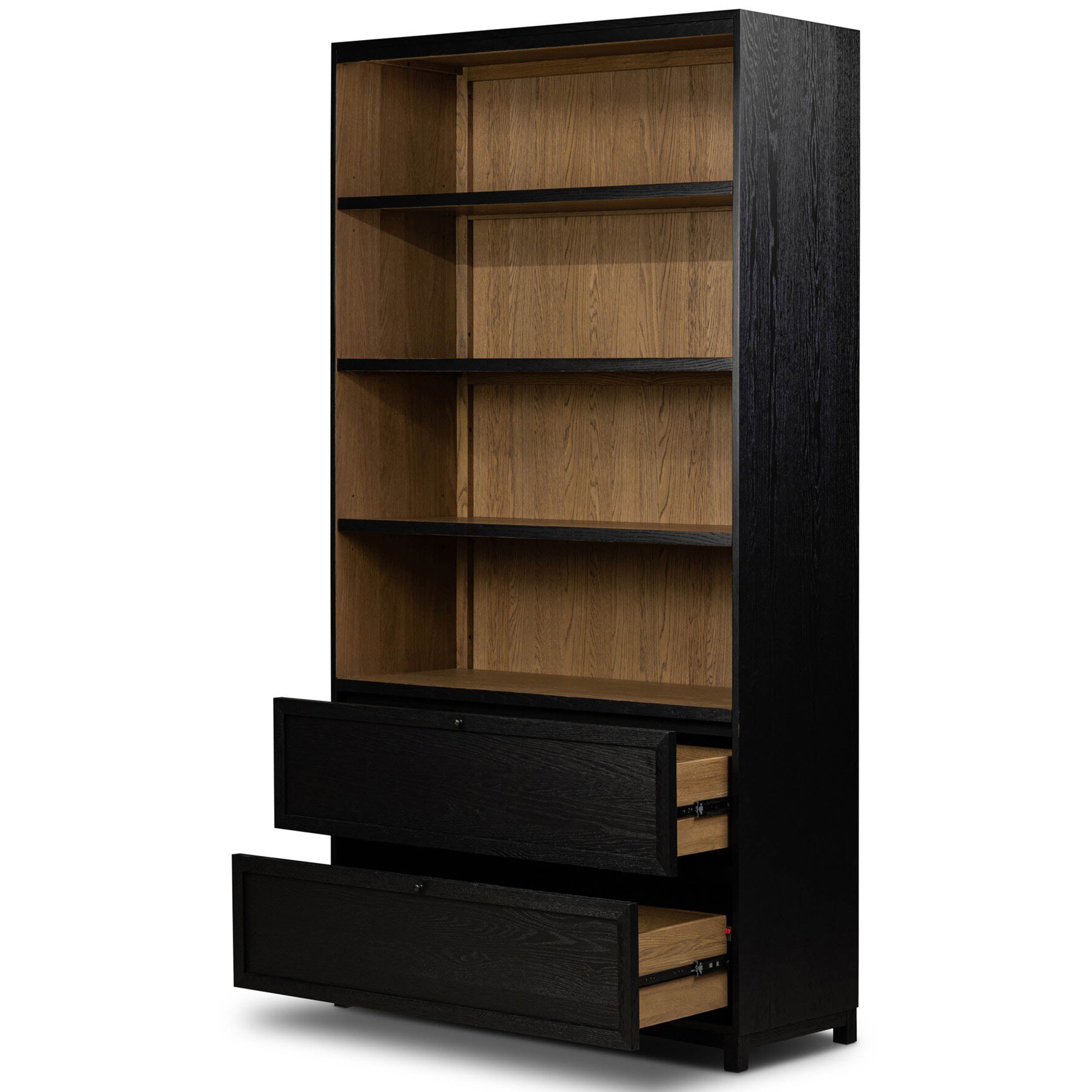 Millie Bookcase, Drifted Matte Black