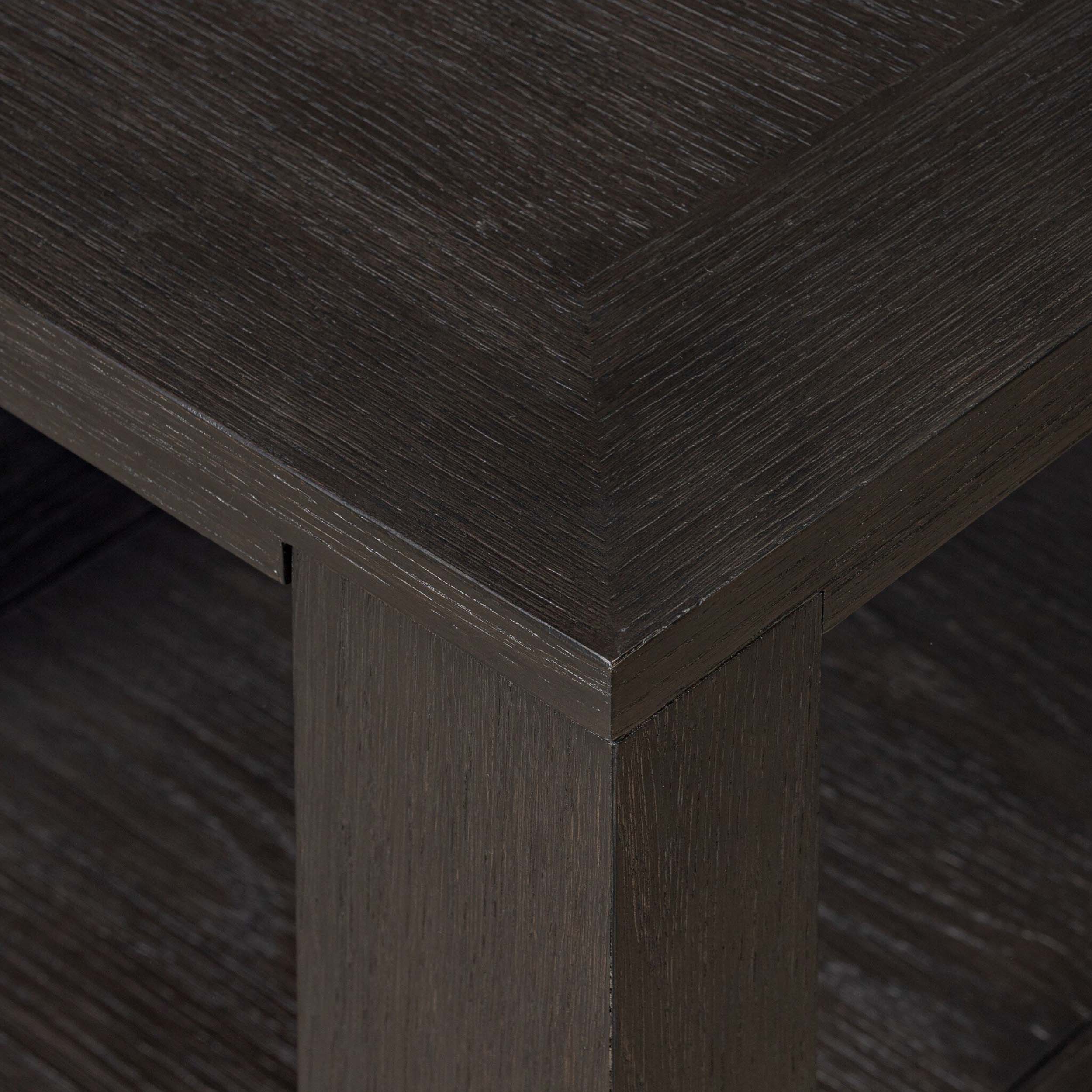 Thomas End Table, Dark Anthracite Oak Veneer