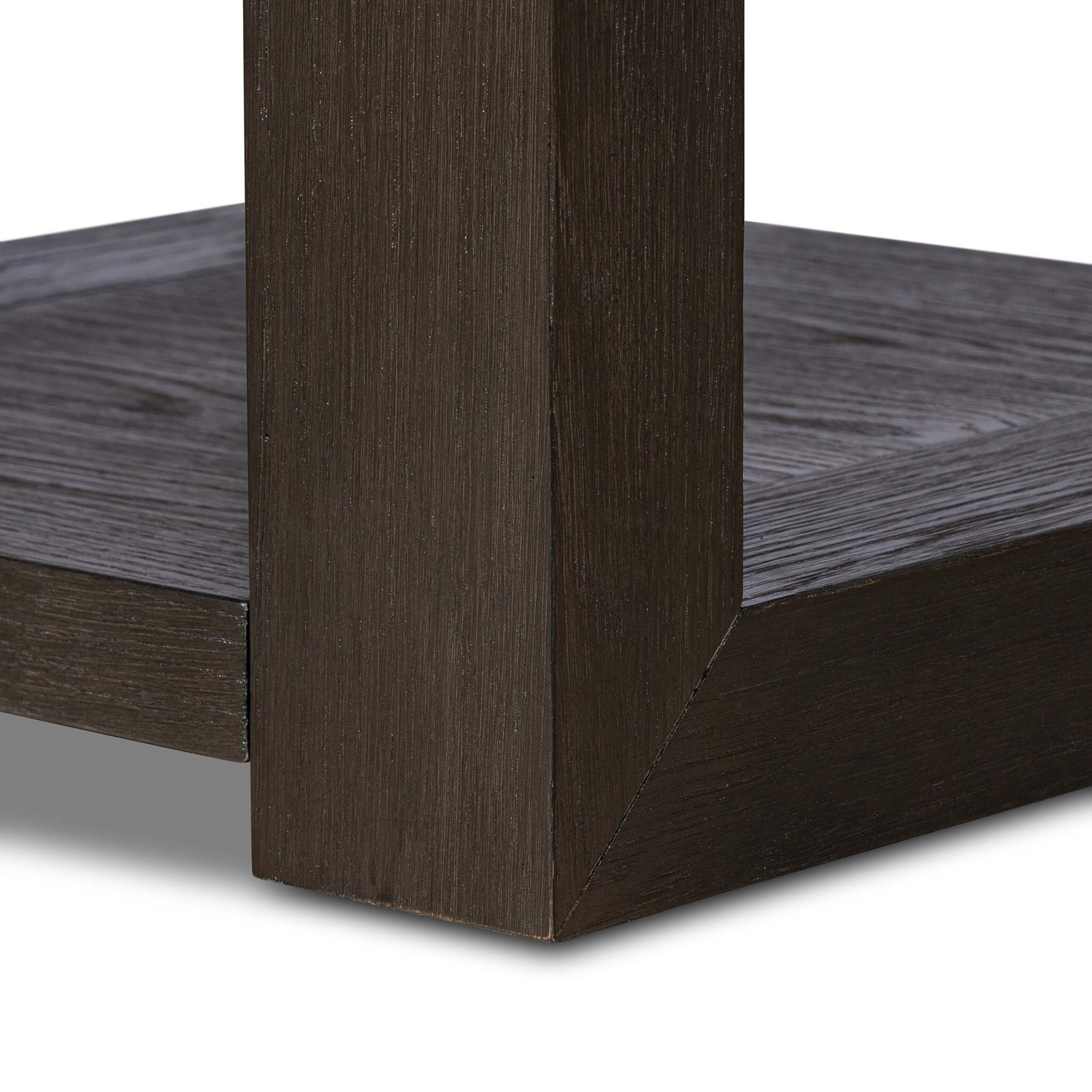 Thomas End Table, Dark Anthracite Oak Veneer
