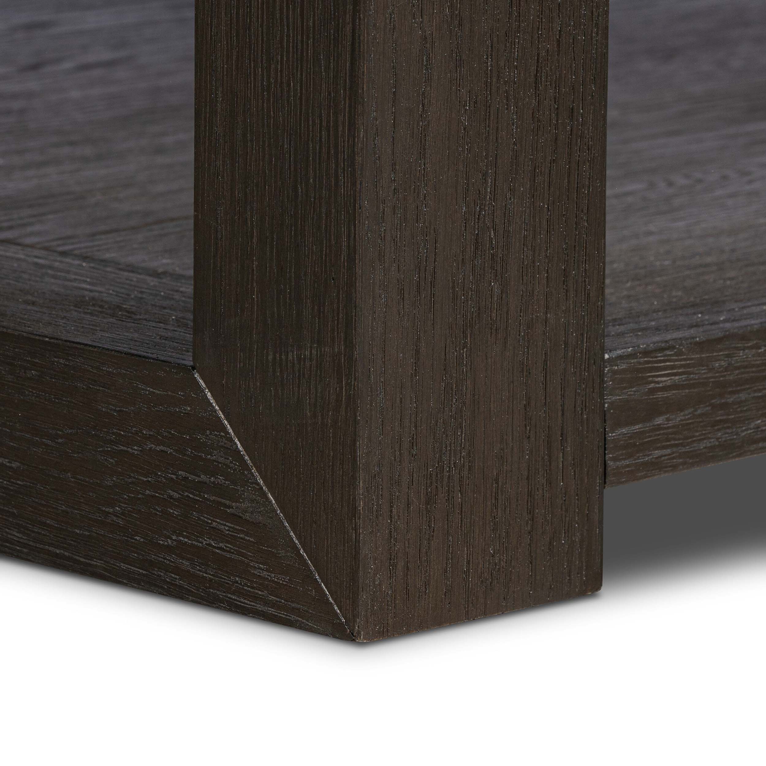 Thomas Square Coffee Table, Dark Anthracite Oak Veneer