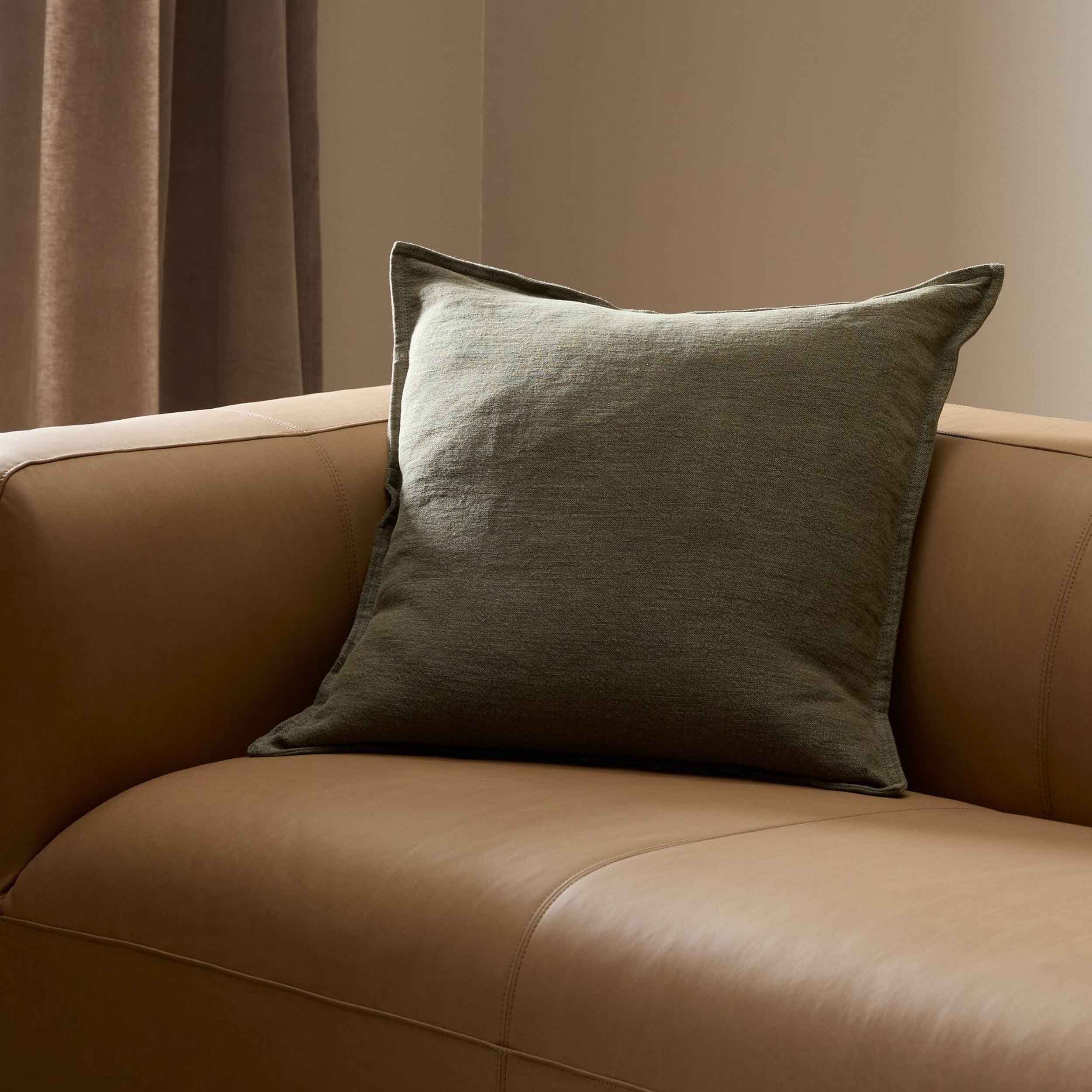 Broadway Pillow, Broadway Olive, Cover + Insert