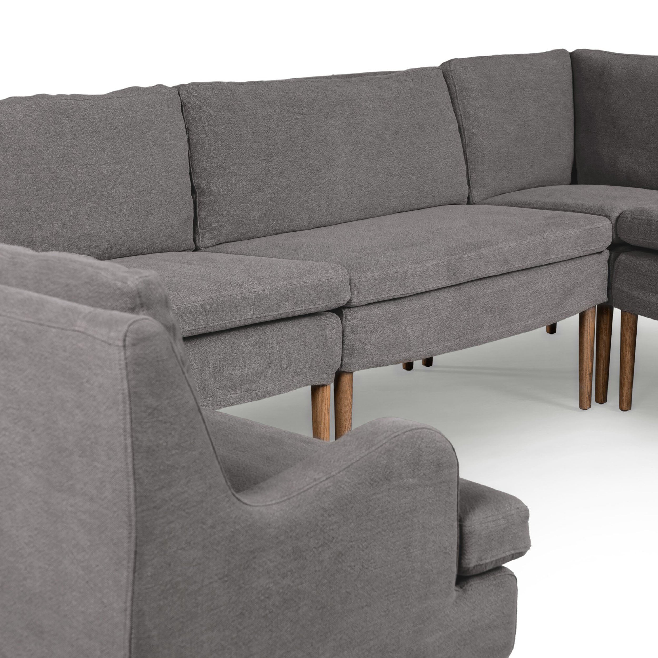 Aurelia Dining Banquette U Shape, Broadway Denim