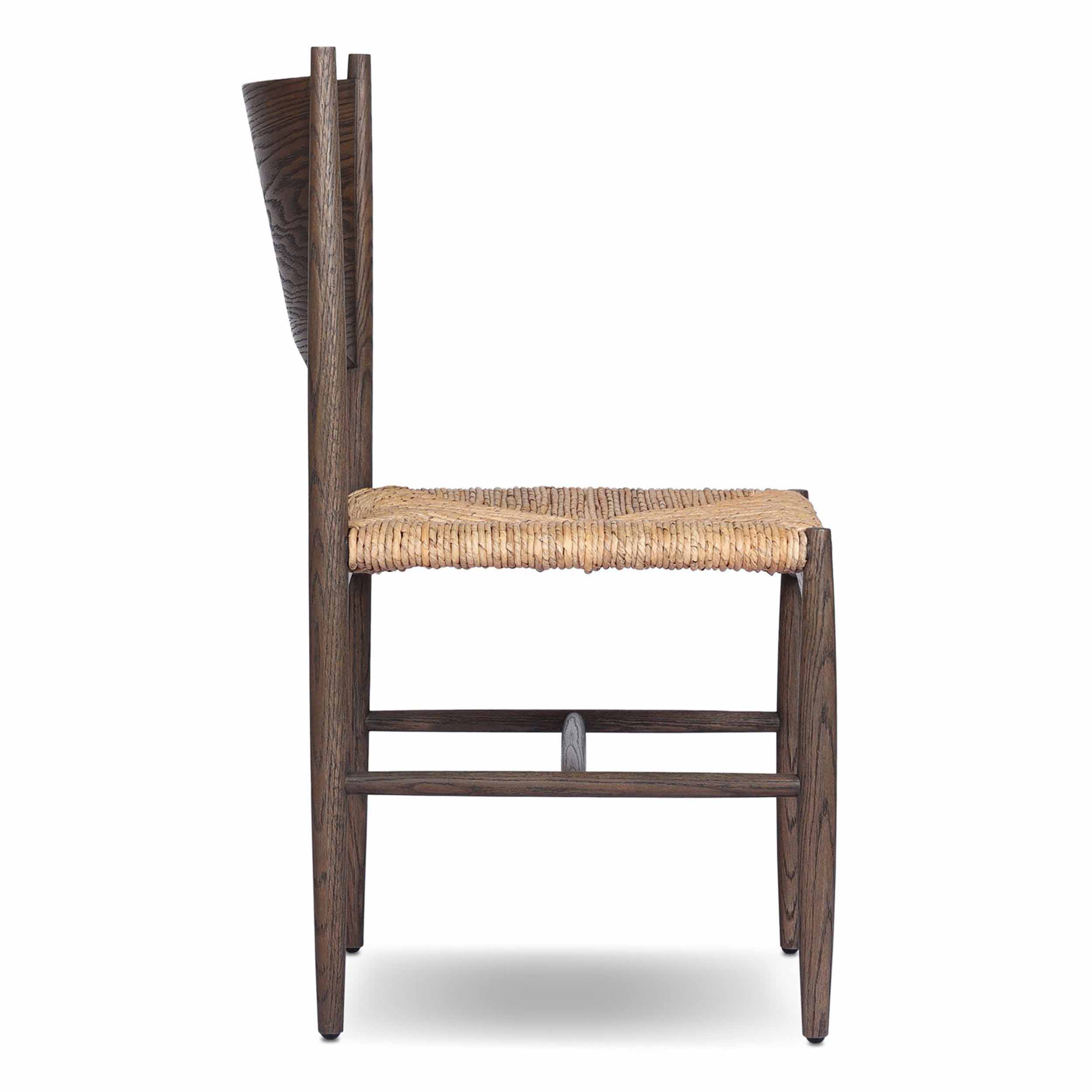 Jovan Dining Chair, Stained Saddle Brown
