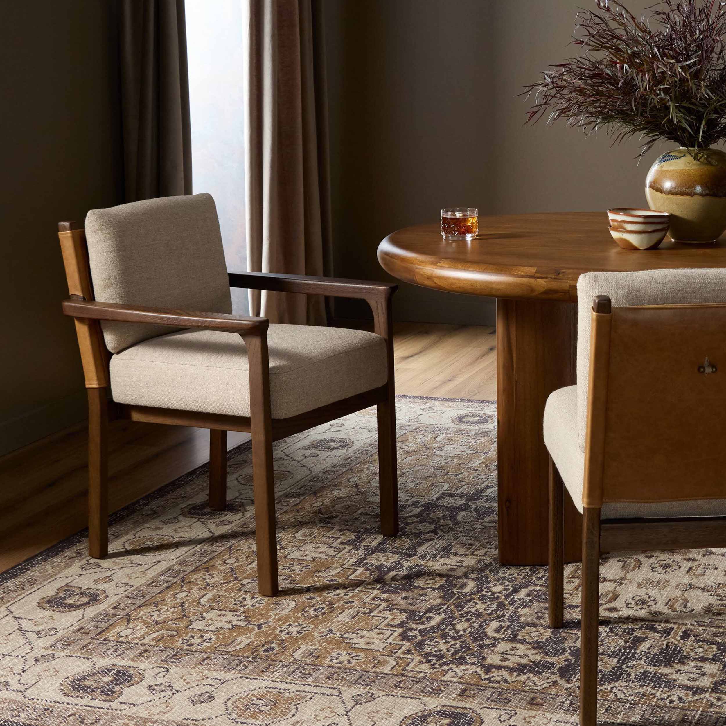 Chappel Dining Armchair, Alcala Taupe