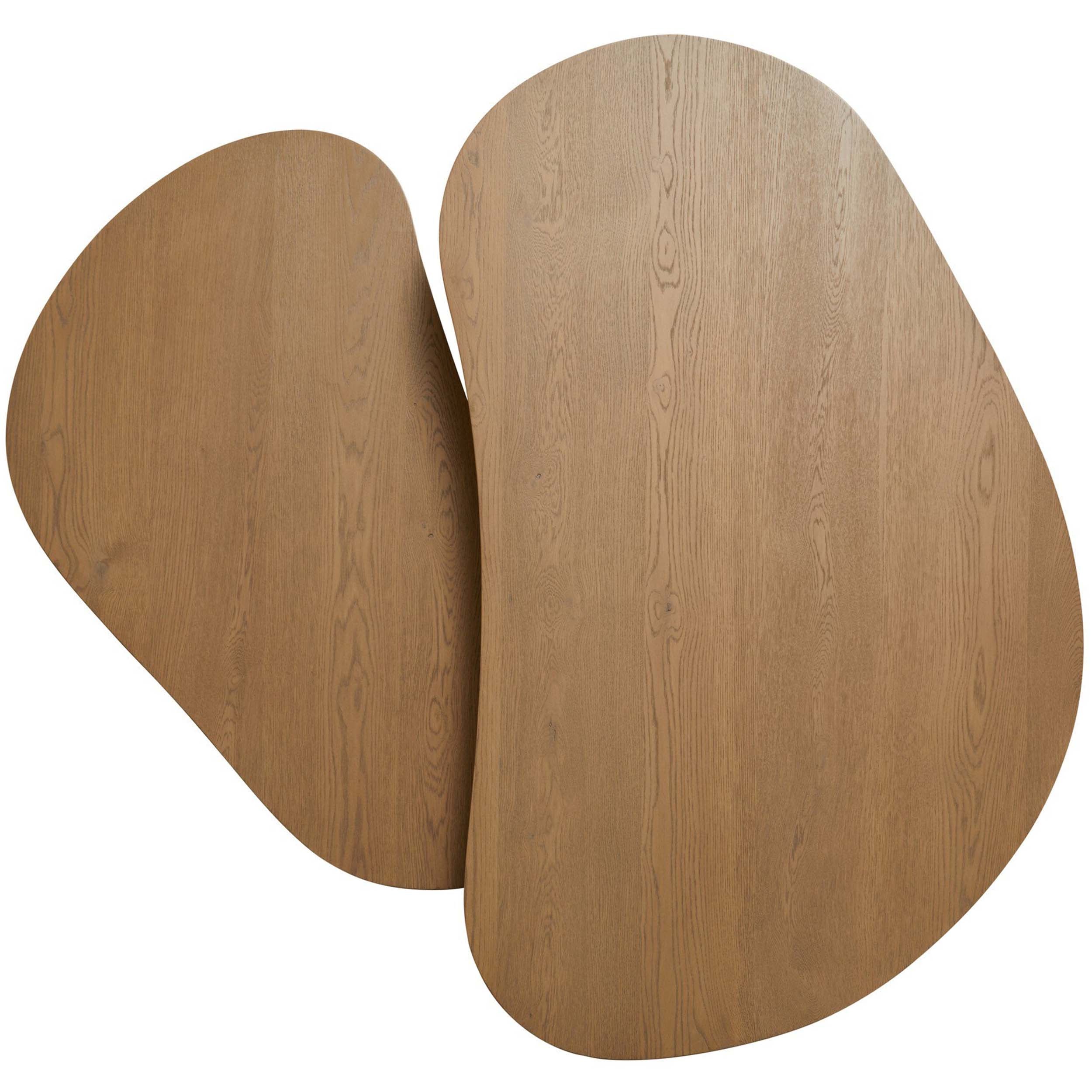 Joji Nesting Coffee Tables, Natural Oak Veneer