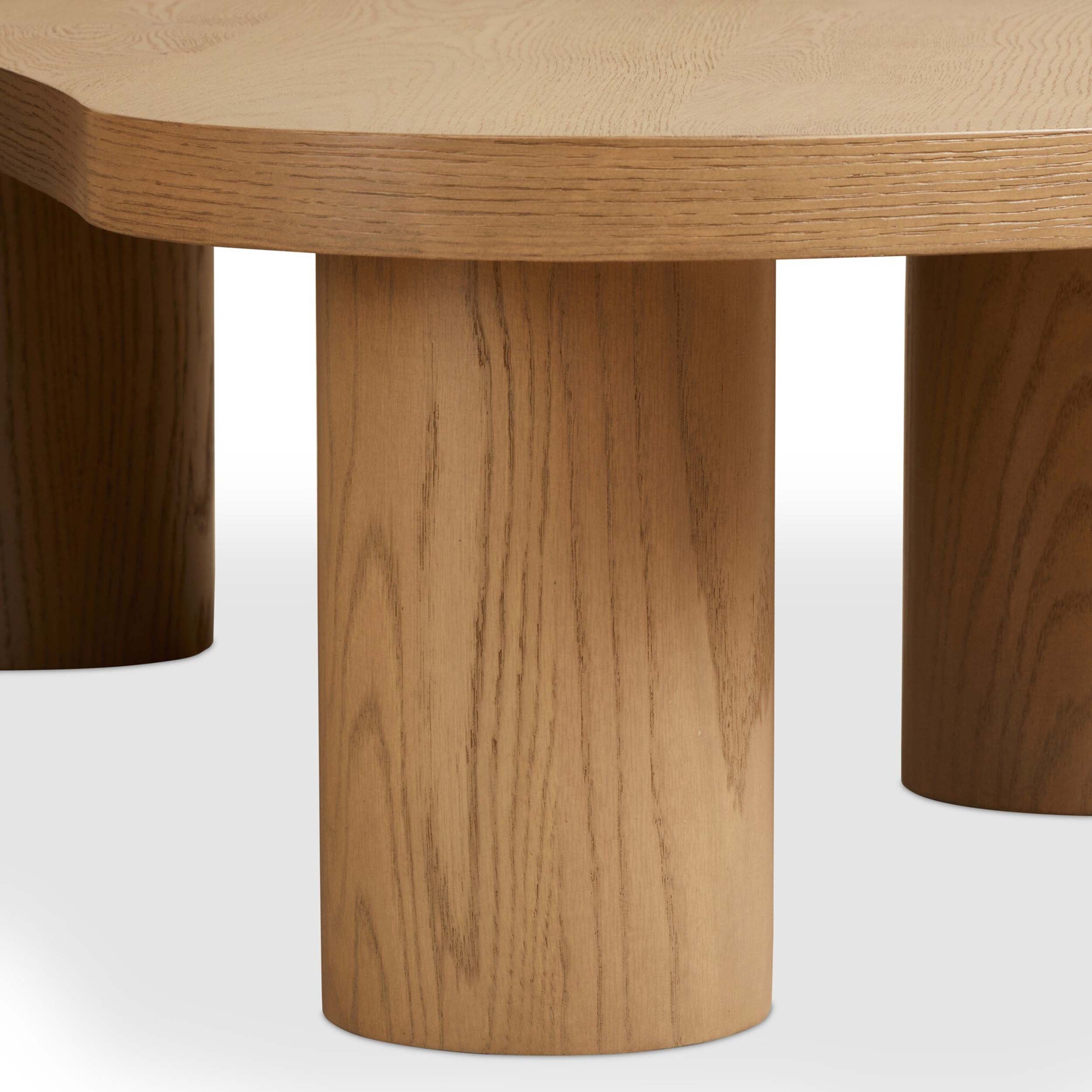 Joji Nesting Coffee Tables, Natural Oak Veneer