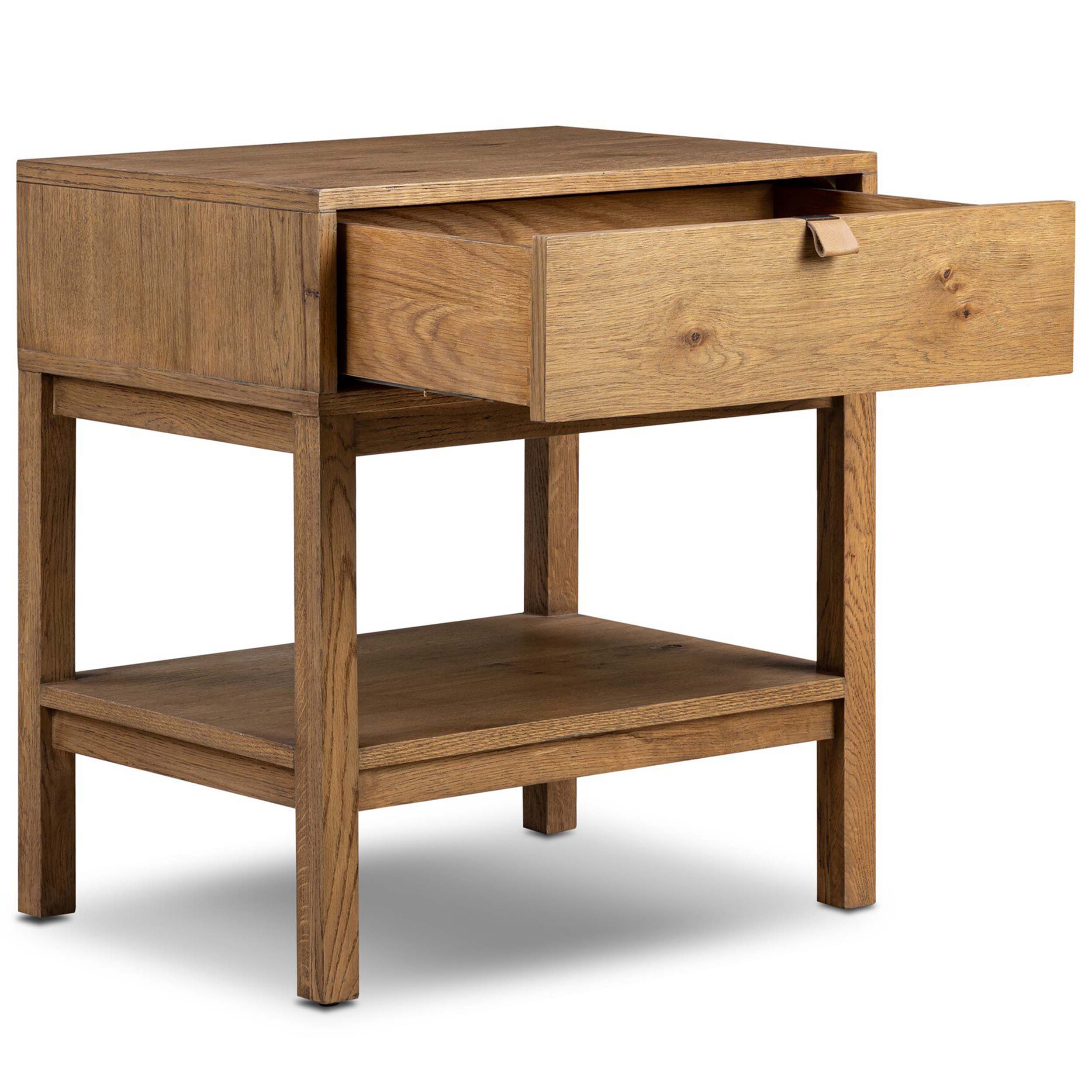 Tula Nightstand, Worn Oak Veneer