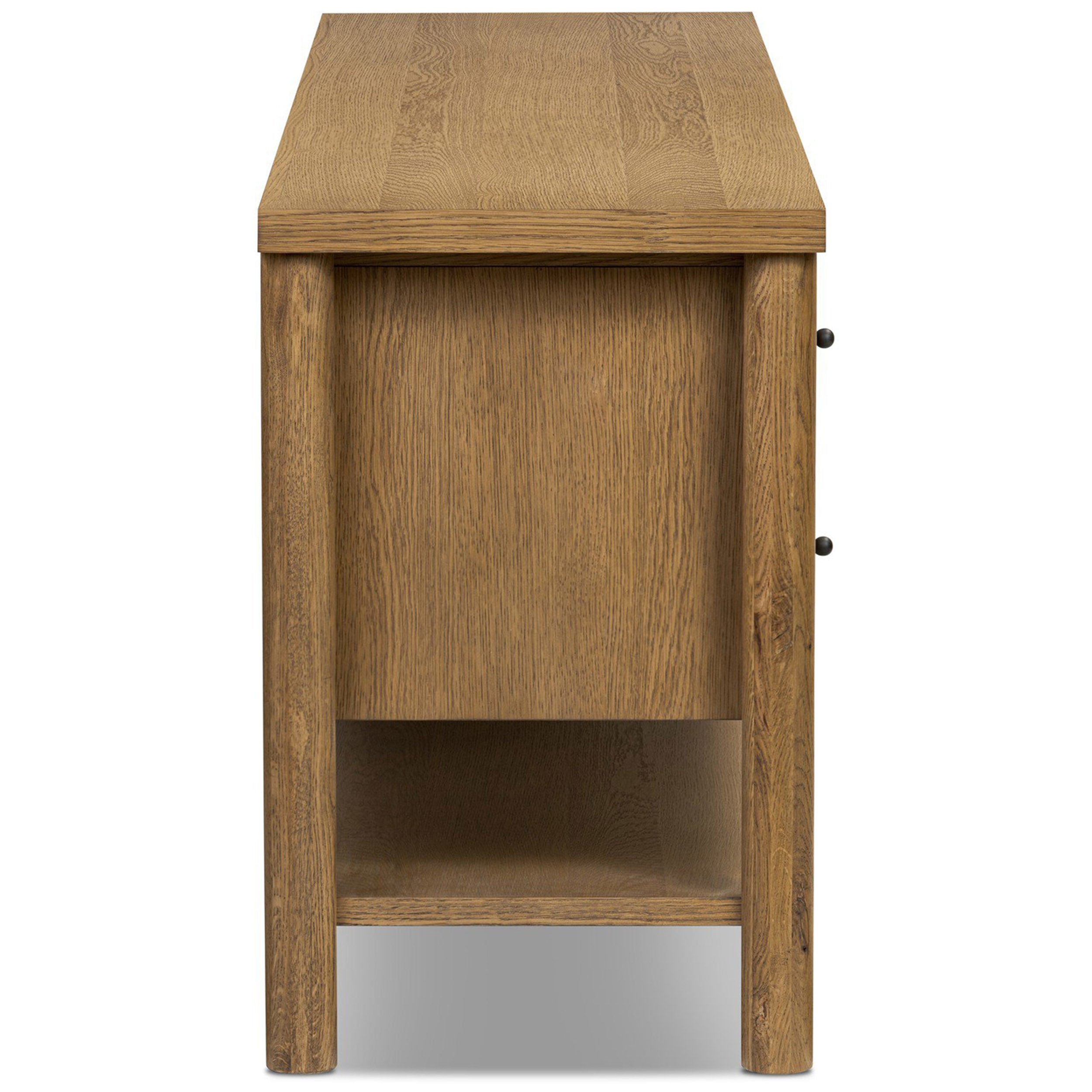 Roark Media Console, Amber Oak Veneer