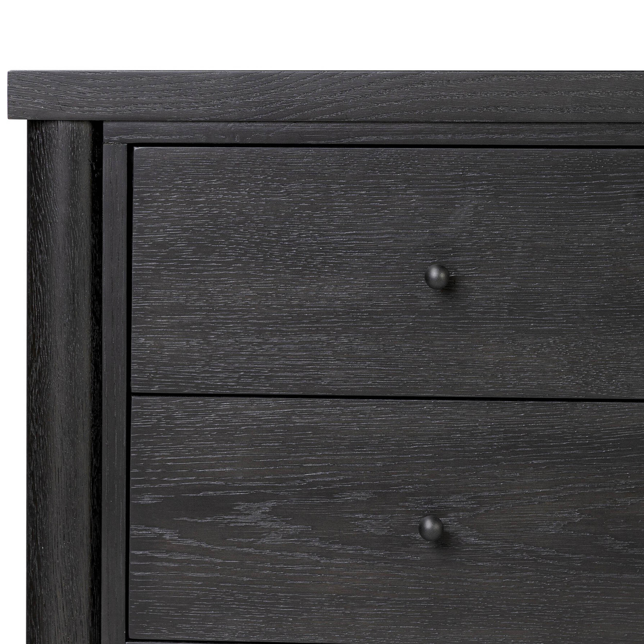 Roark Media Console, Ebony Oak Veneer