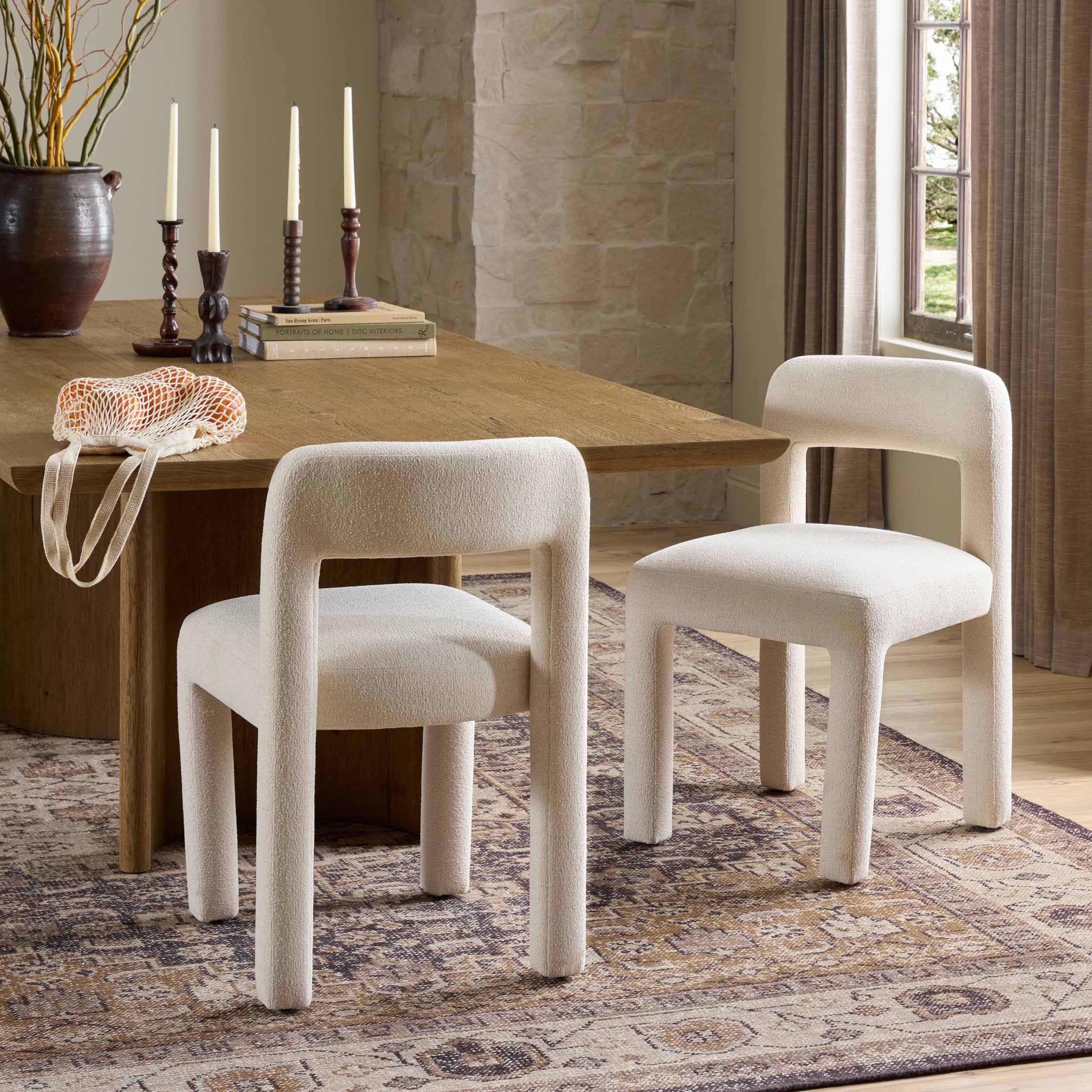 Rodin Dining Chair, Crypton Wayfarer Snow