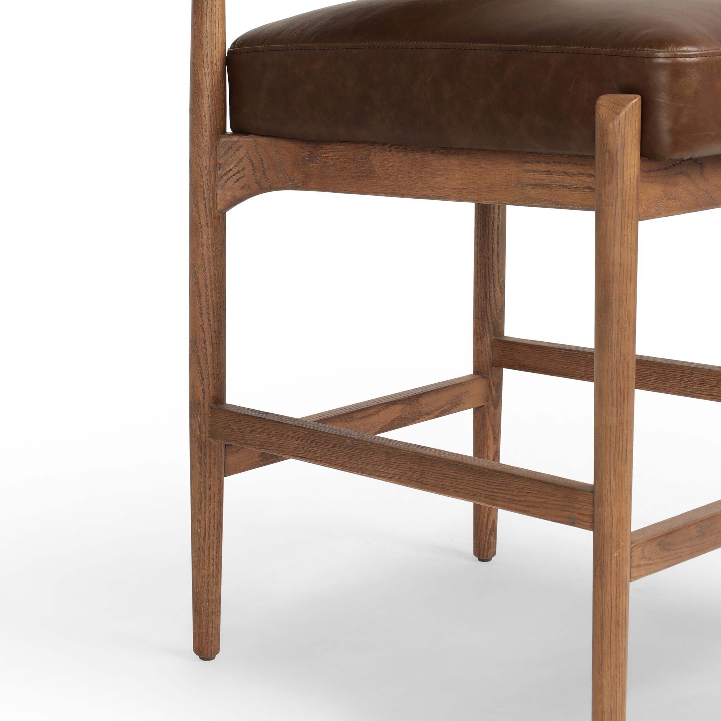 Jazelle Bar + Counter Stool, Havana Brown, Altair Sienna