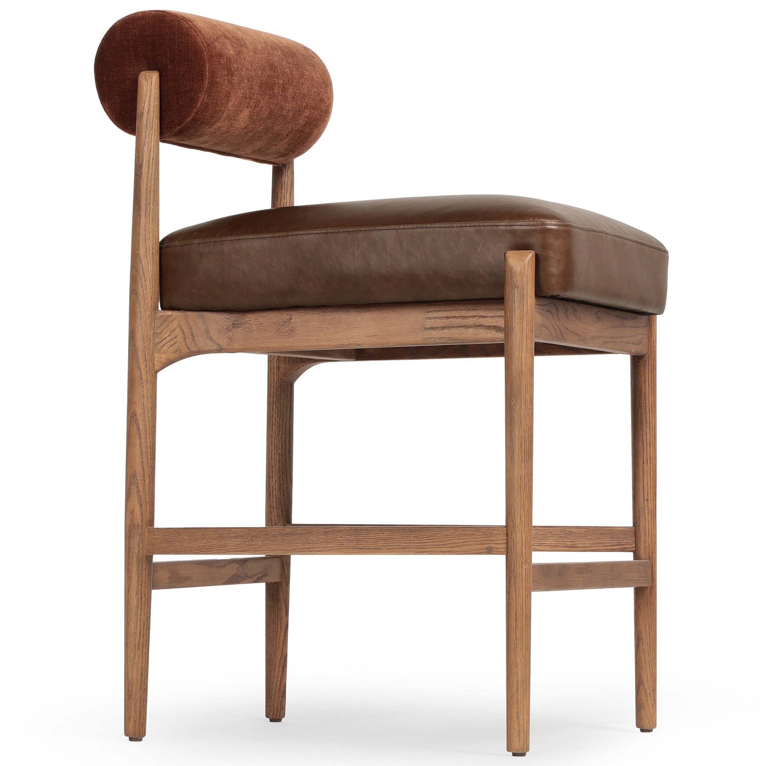 Jazelle Bar + Counter Stool, Havana Brown, Altair Sienna