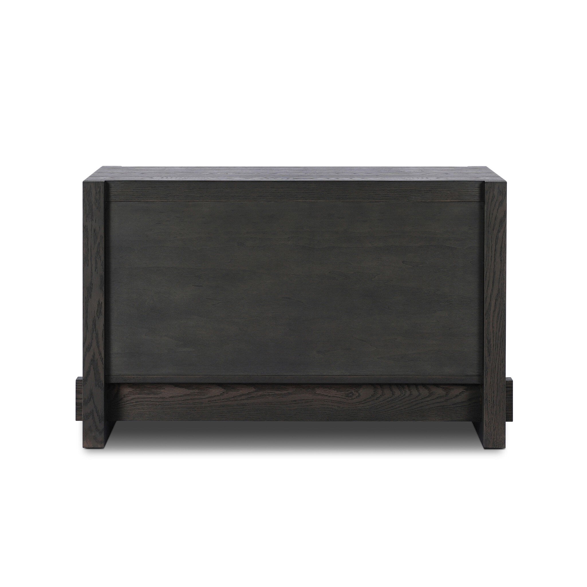 Aramis Nightstand, Smoked Black Oak Resawn