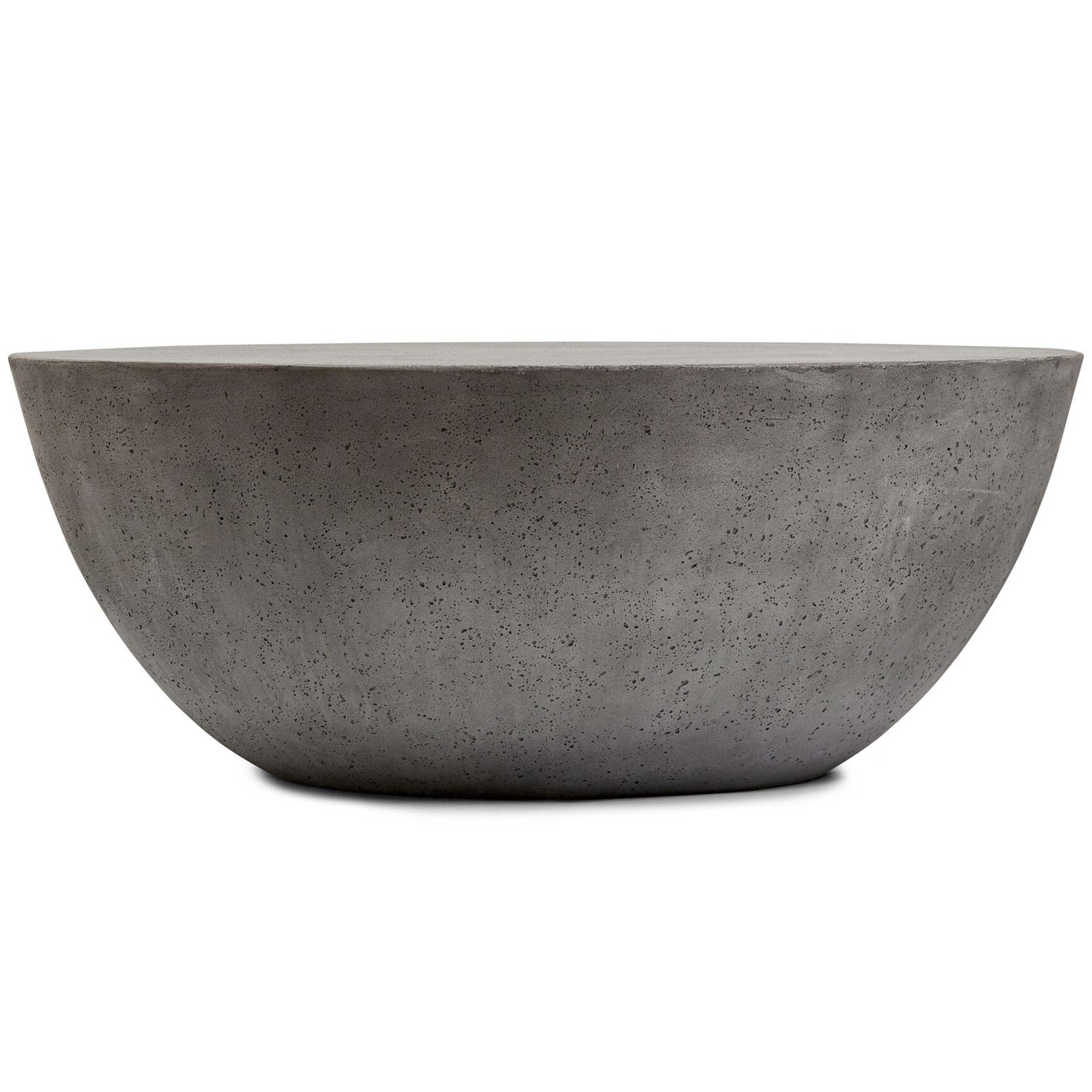 Boula Outdoor Coffee Table, Aged Smoke Concrete