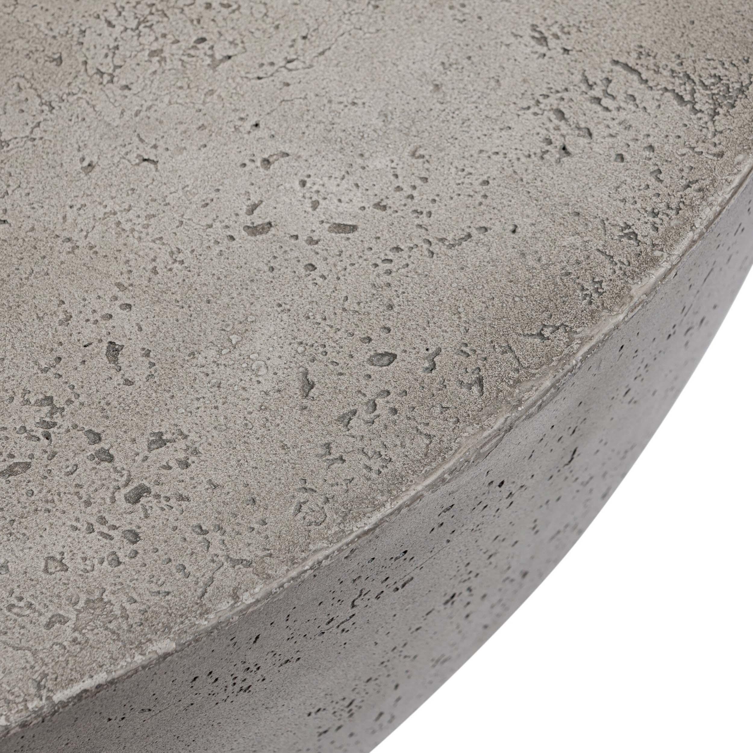 Boula Outdoor Coffee Table, Aged Smoke Concrete