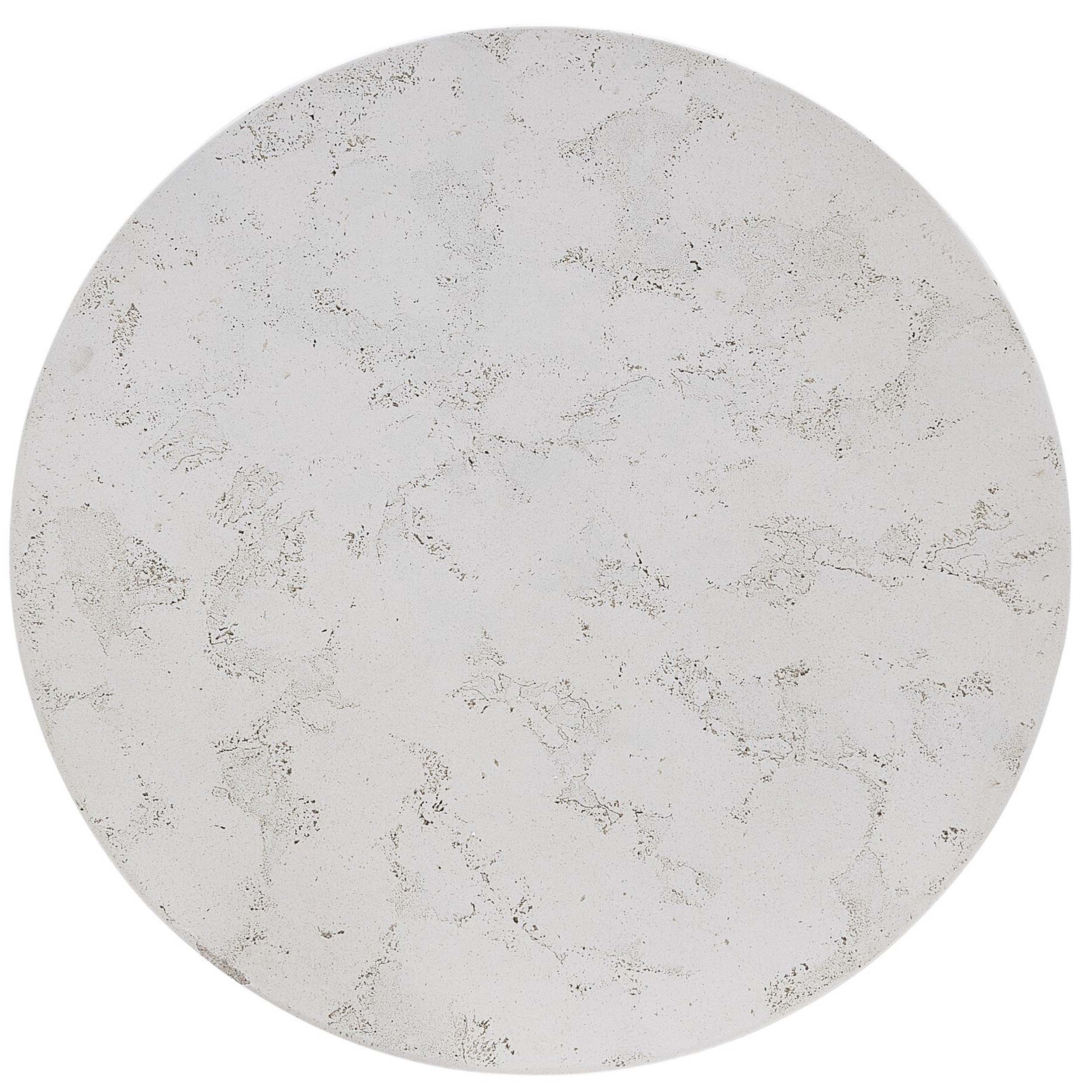Boula Outdoor Coffee Table, Aged White Concrete