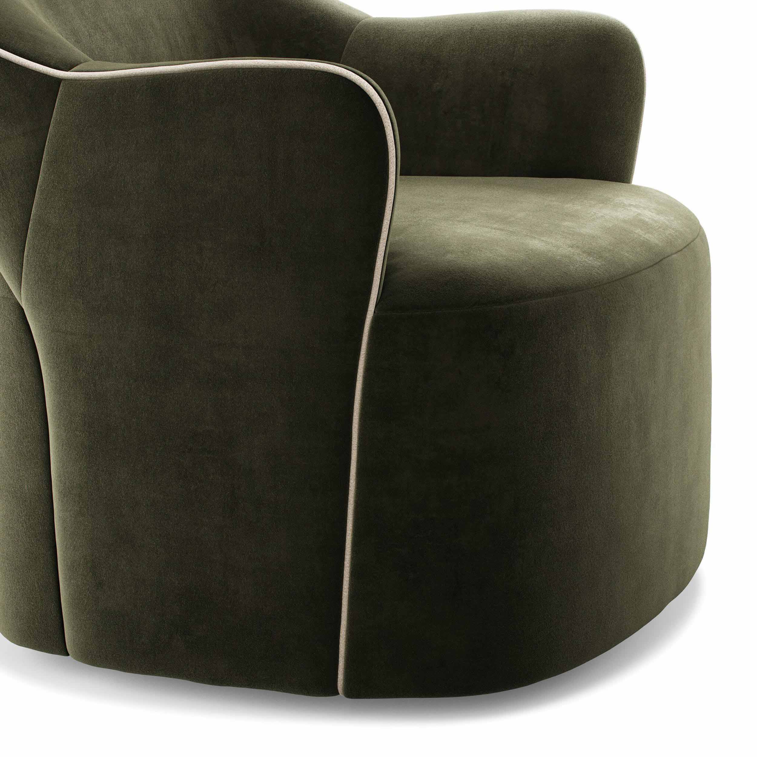 Blythe Swivel Chair, Surrey Olive