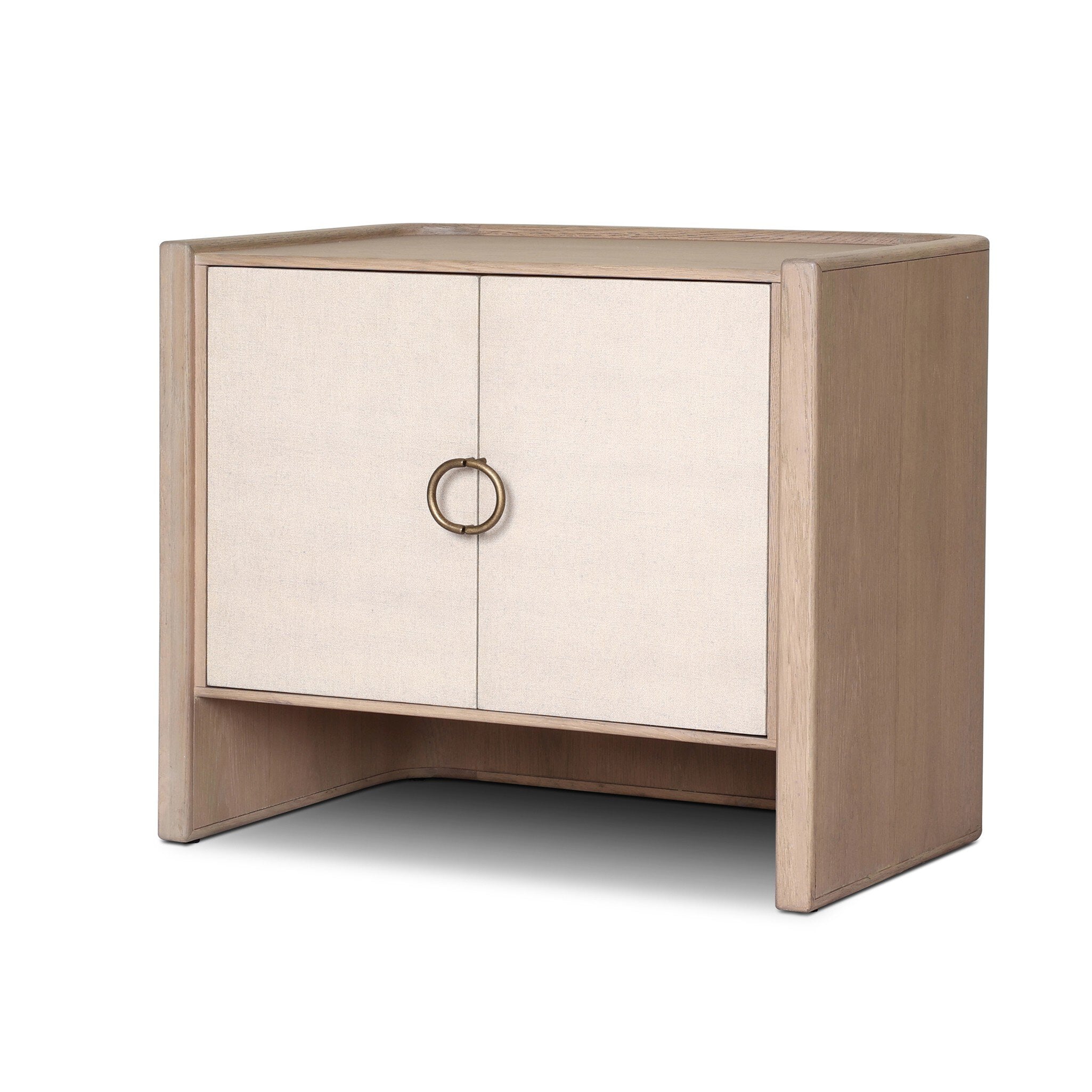 Kiran Nightstand, Sandy Oak Veneer