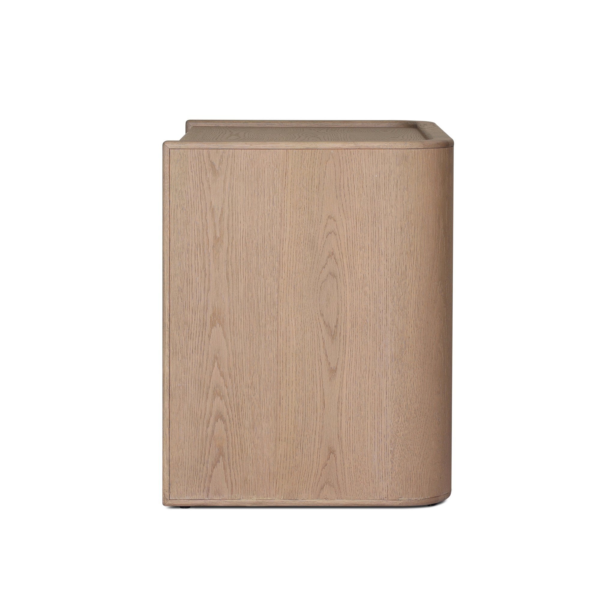 Kiran Nightstand, Sandy Oak Veneer