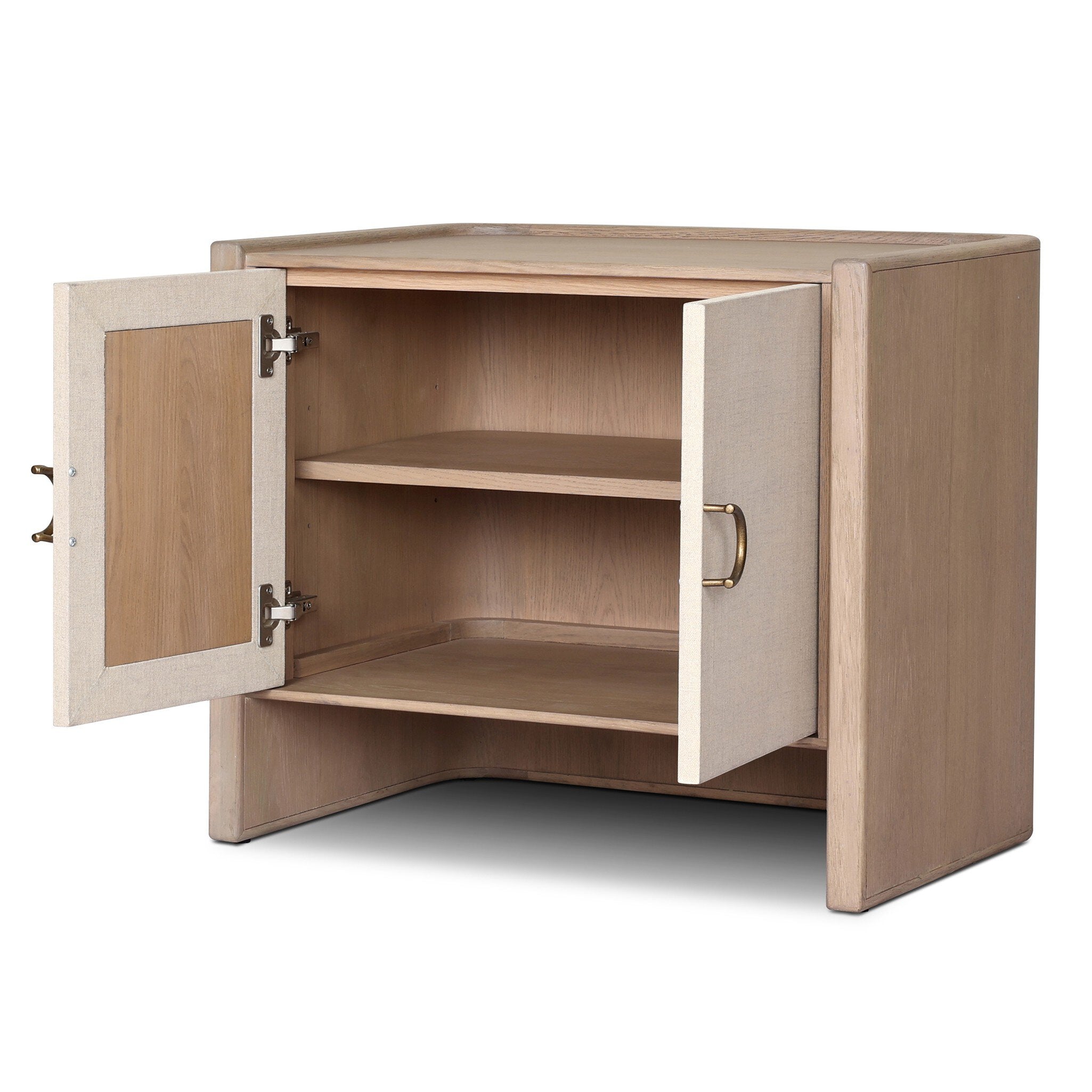 Kiran Nightstand, Sandy Oak Veneer