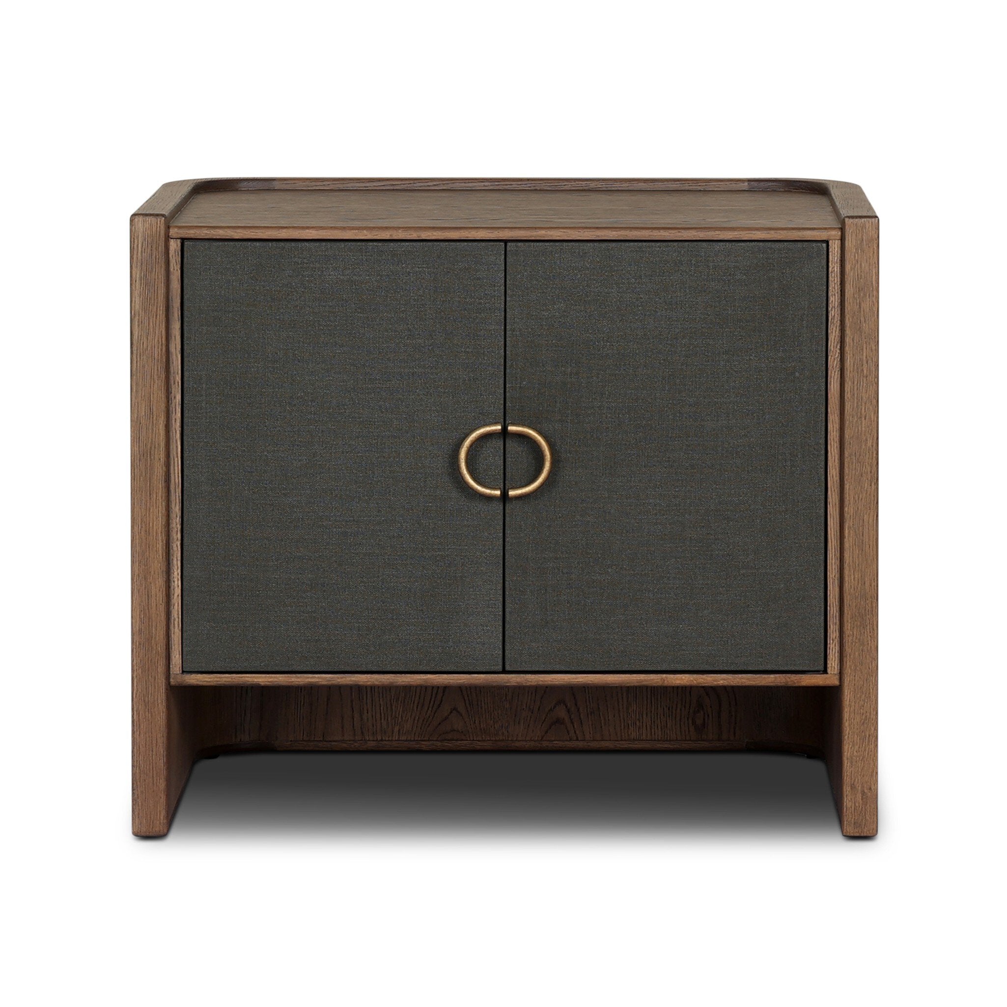 Kiran Nightstand, Amber Oak Veneer