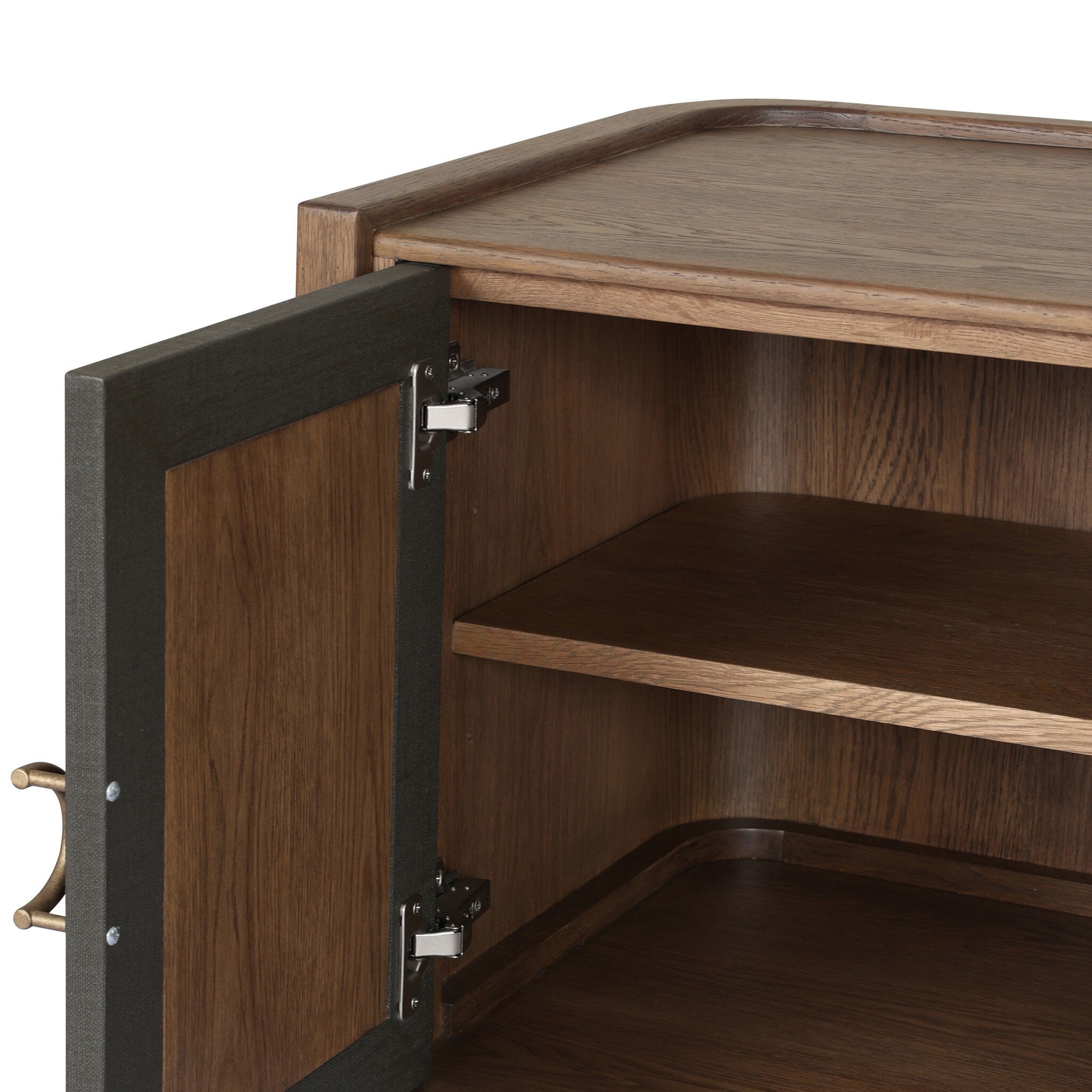 Kiran Nightstand, Amber Oak Veneer