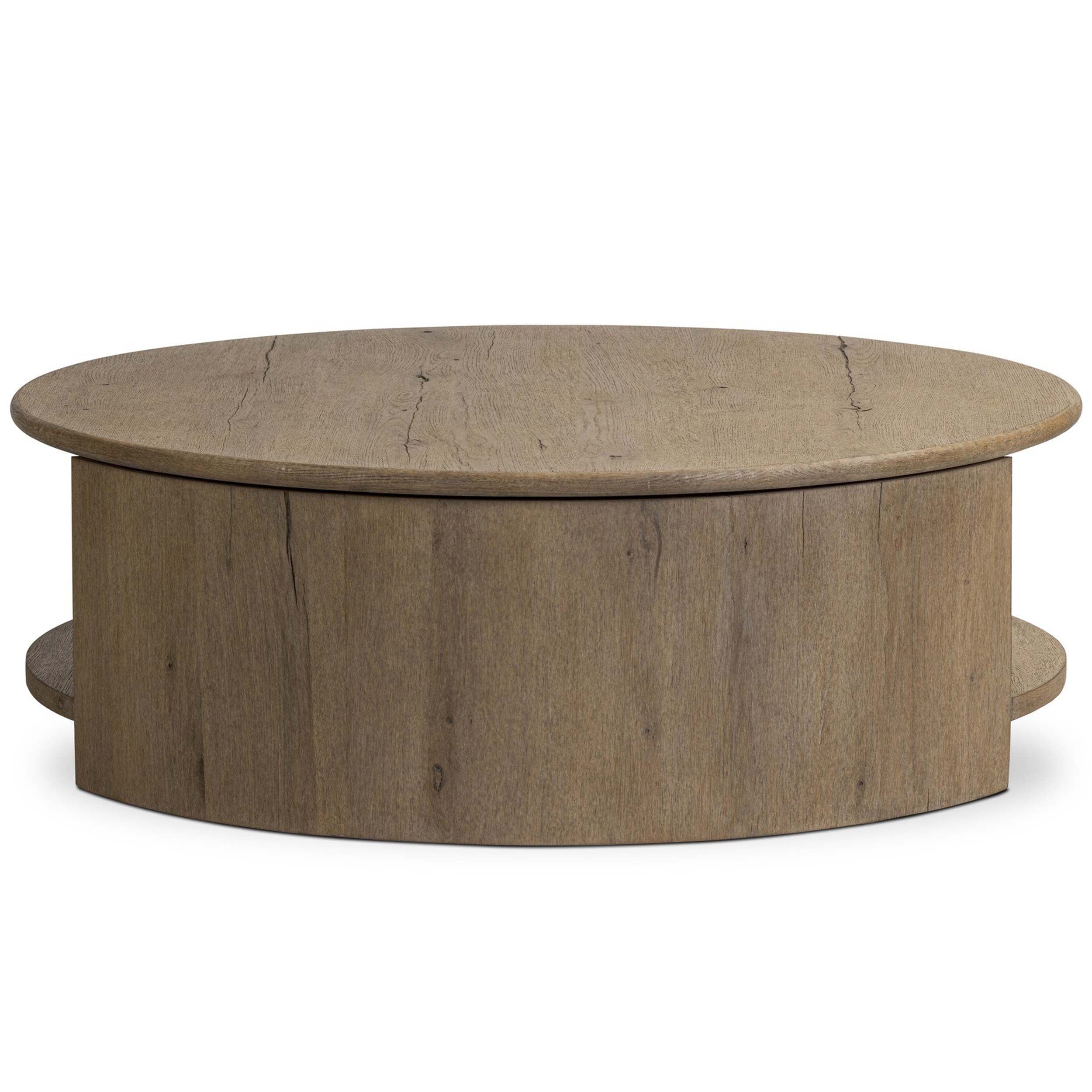 Farrow Coffee Table, Drifted Oak Veneer