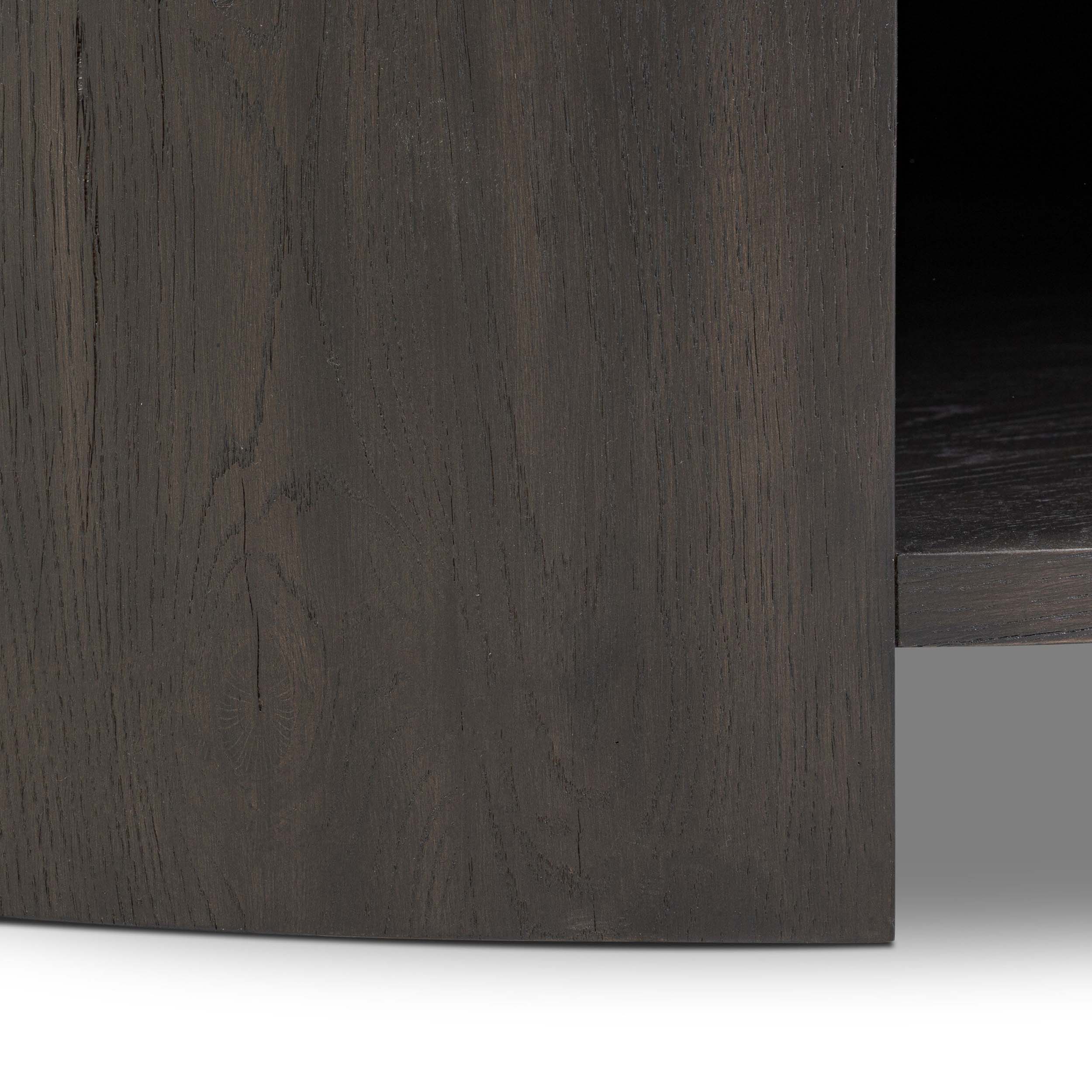 Farrow Coffee Table, Smoked Black Veneer