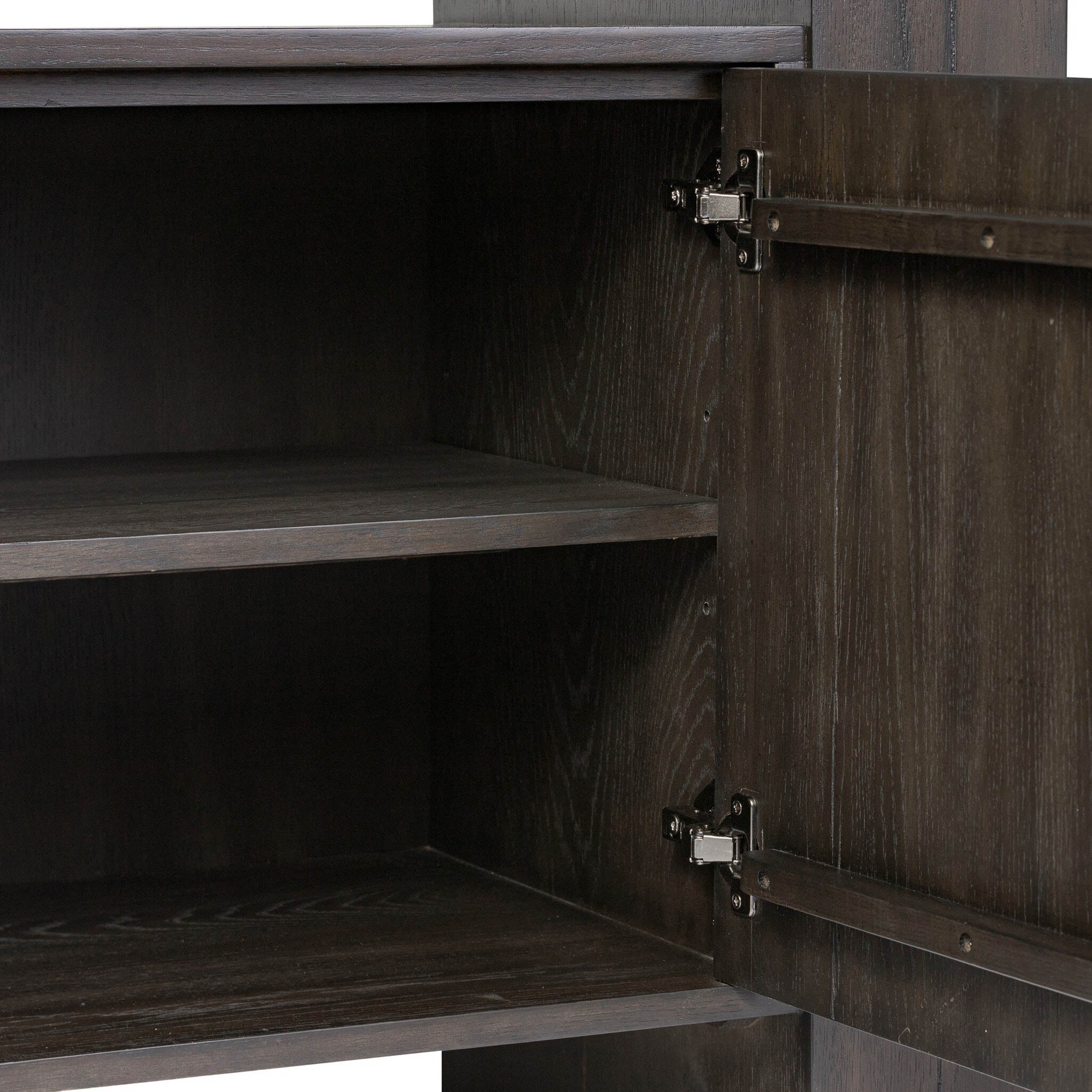 Fisher Bookcase, Smoked Black Veneer