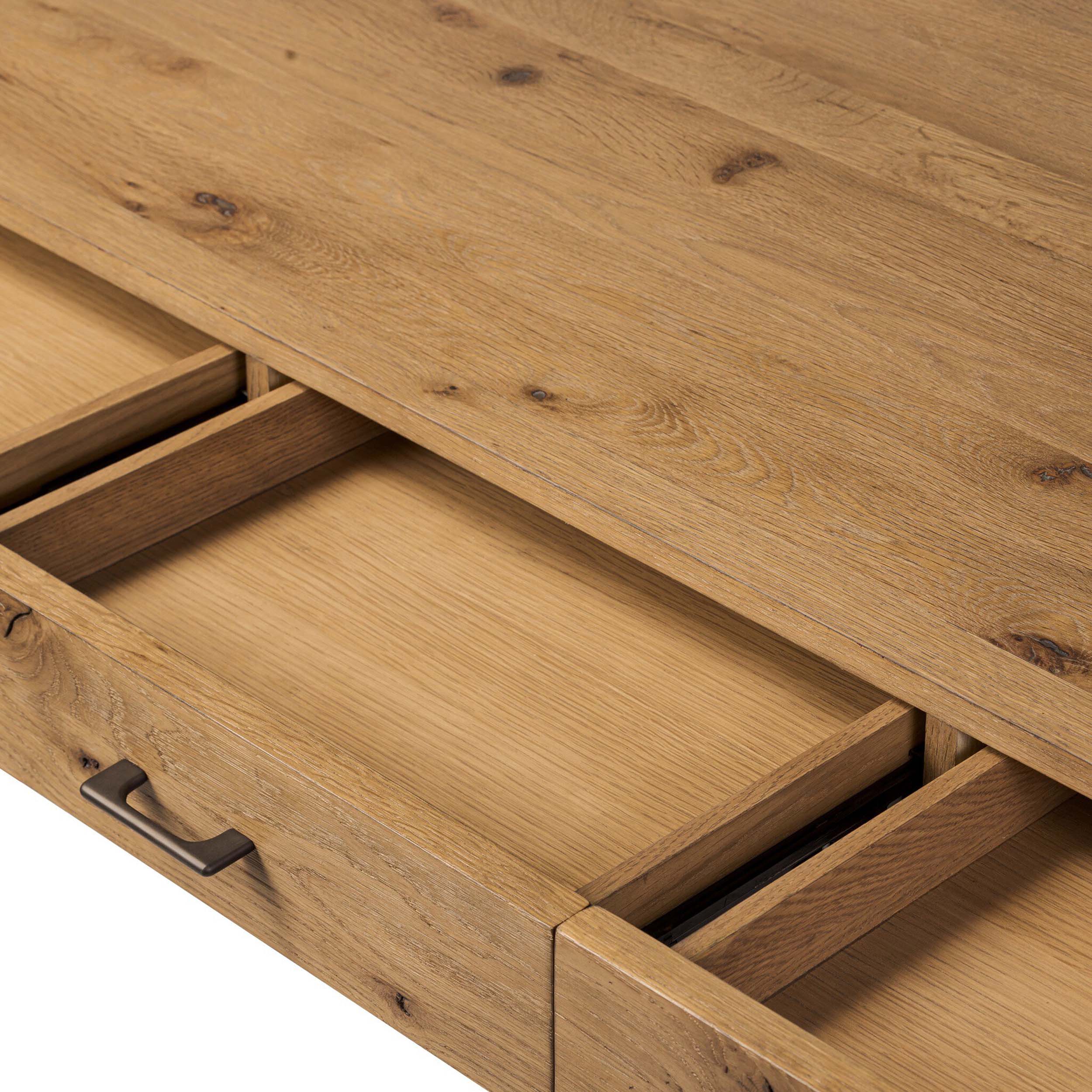 Bloomfield Desk, Resawn Worn Oak